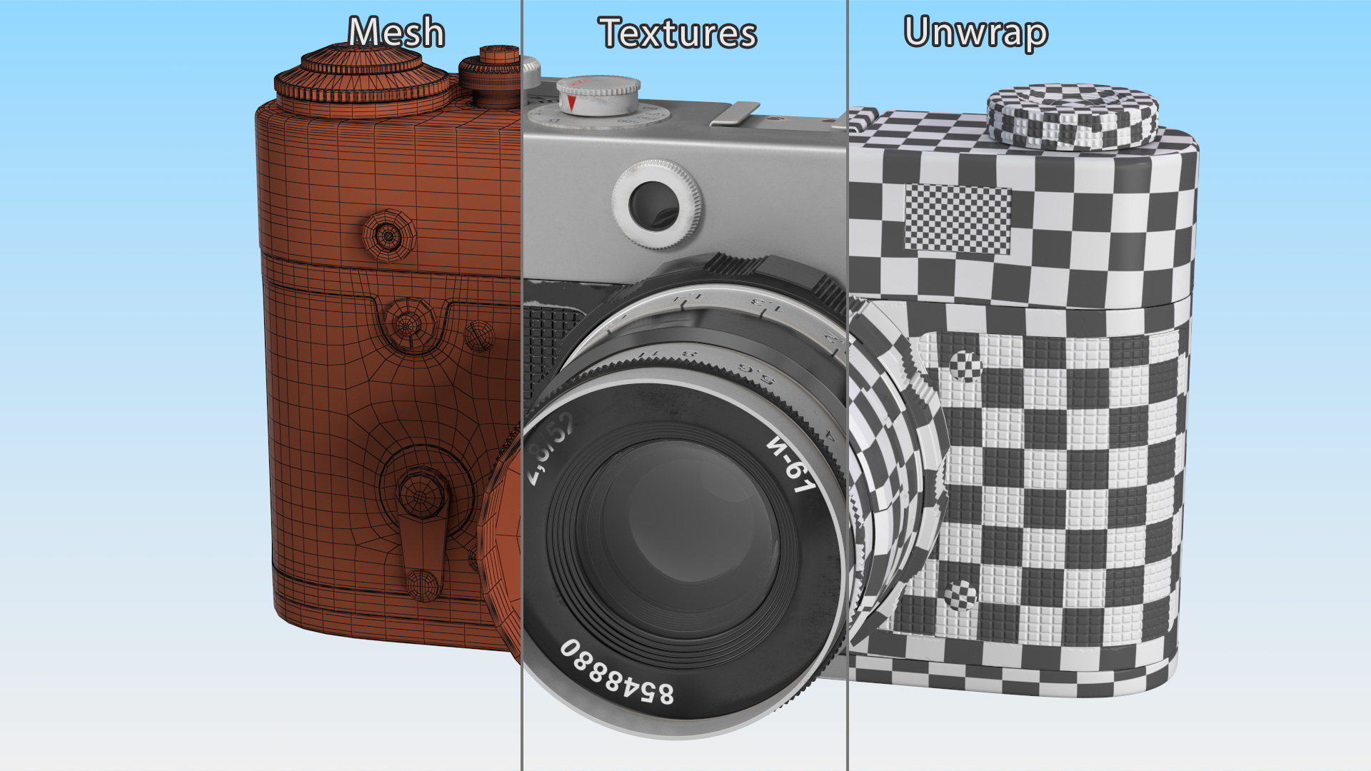 Vintage 35mm Film Camera 3D model