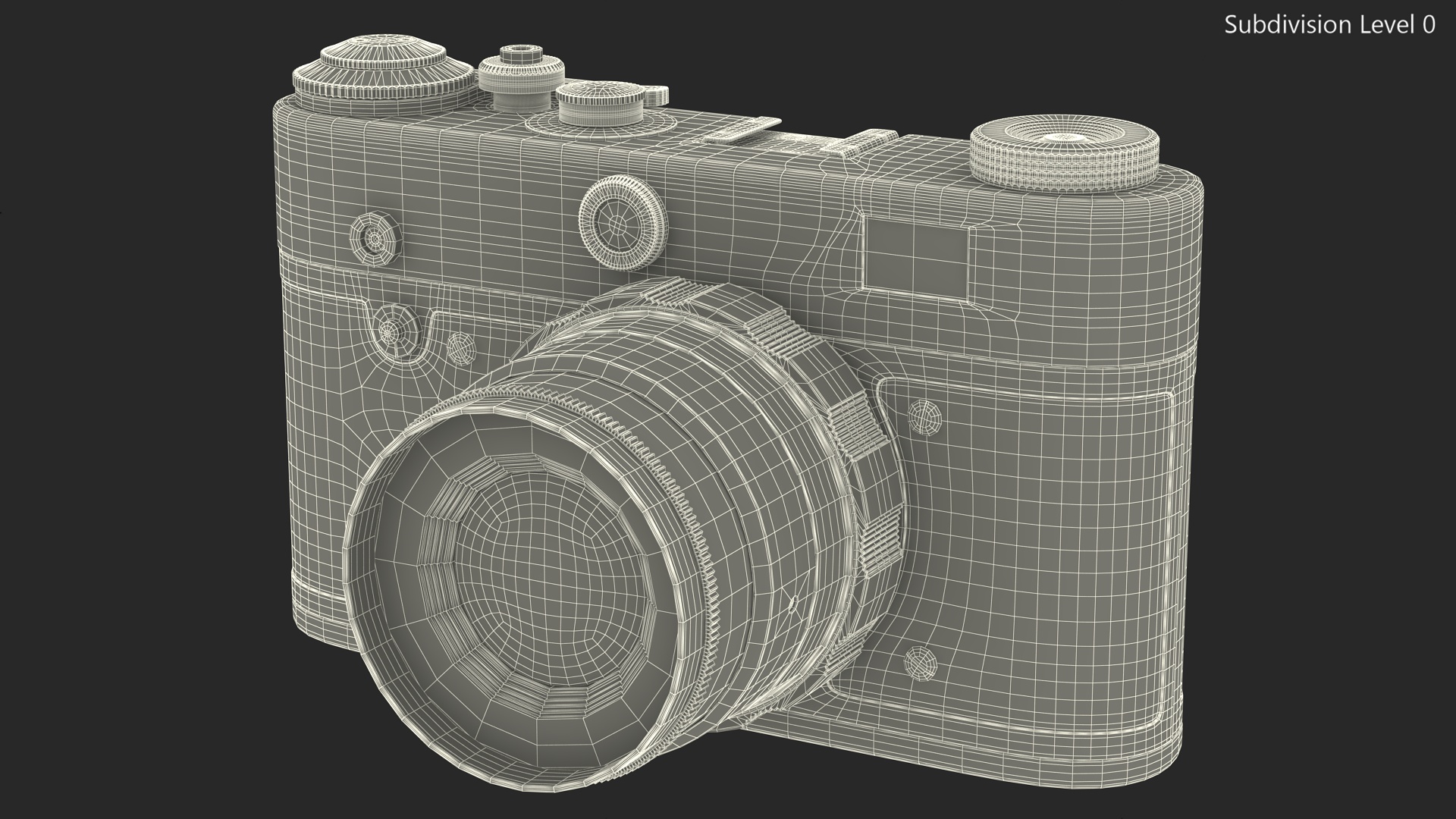 Vintage 35mm Film Camera 3D model