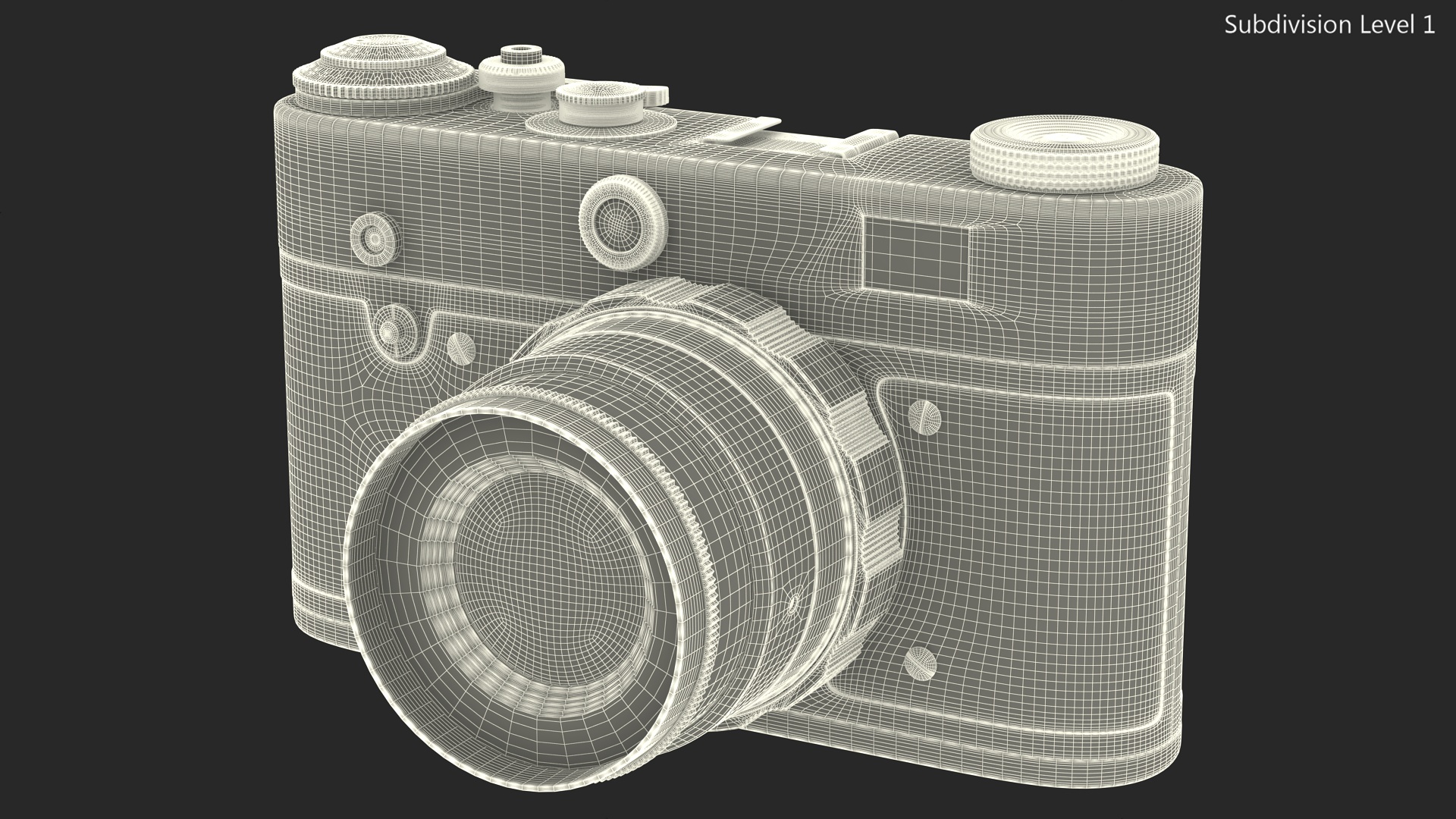 Vintage 35mm Film Camera 3D model