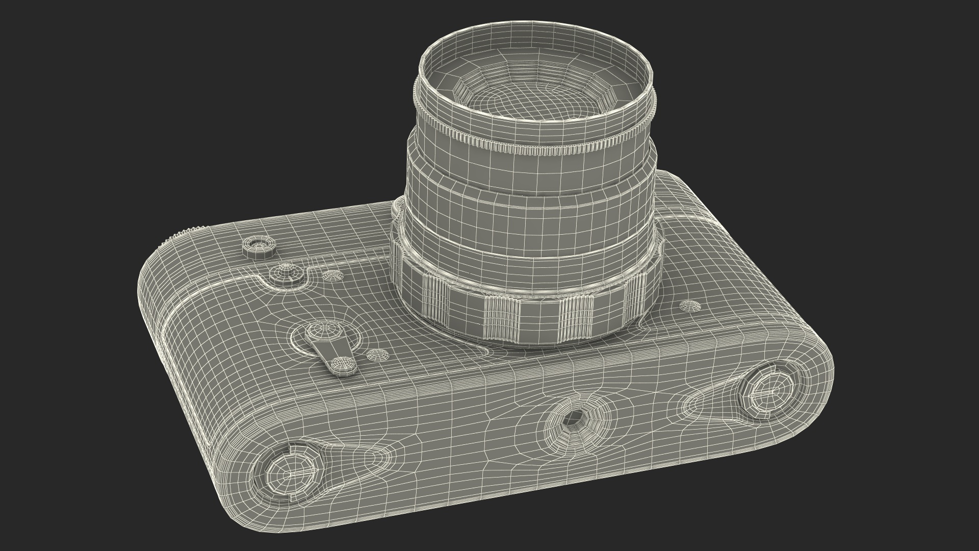 Vintage 35mm Film Camera 3D model