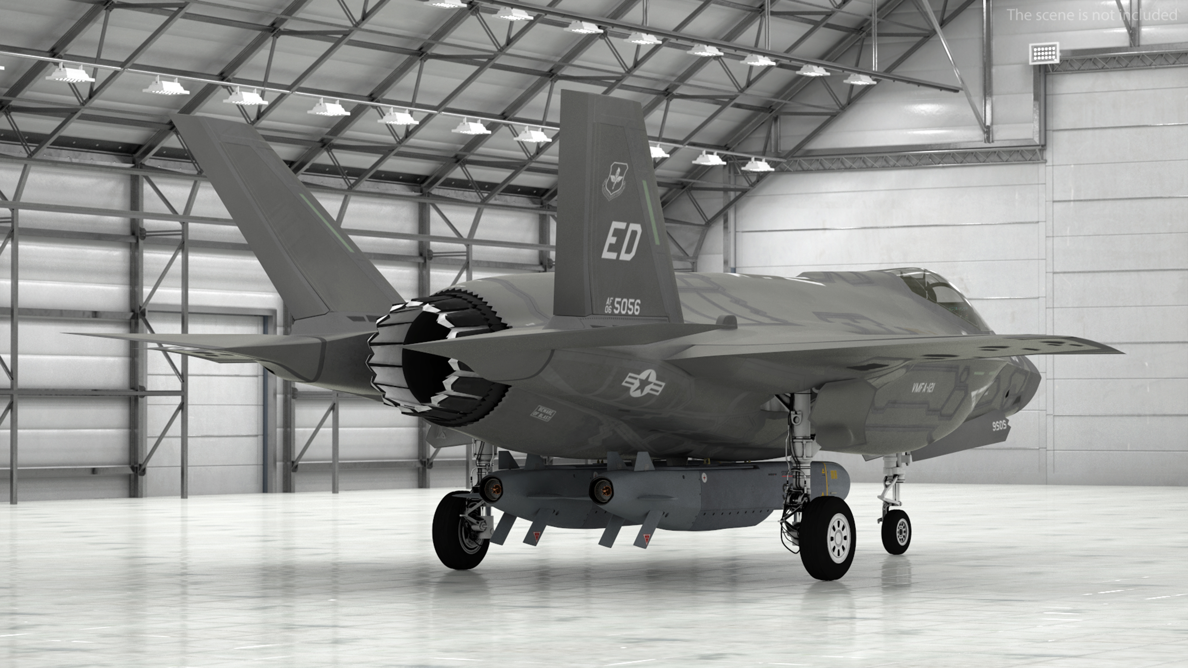 3D model F-35 Carrying Storm Shadow Missiles