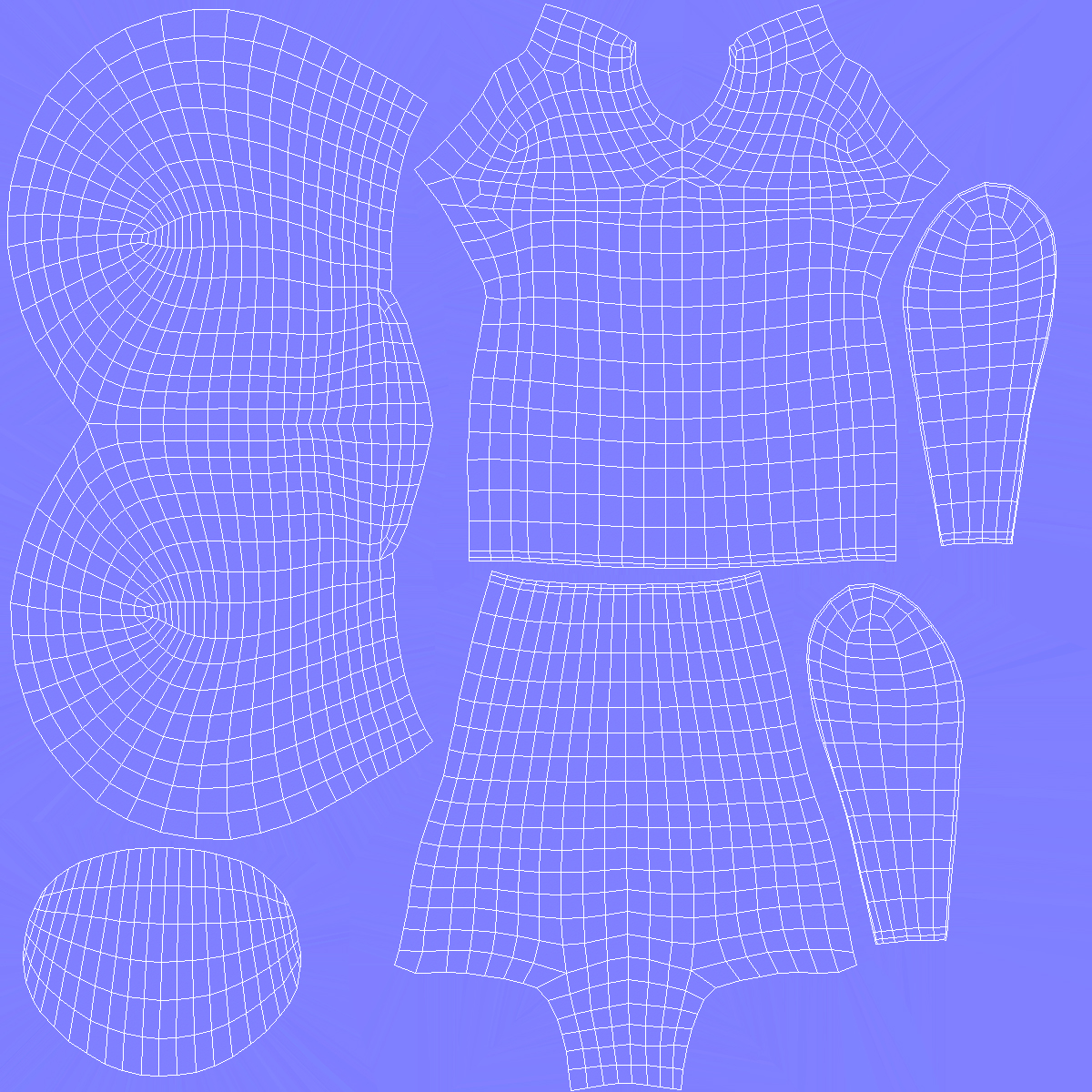 Female Mannequin Head White 3D