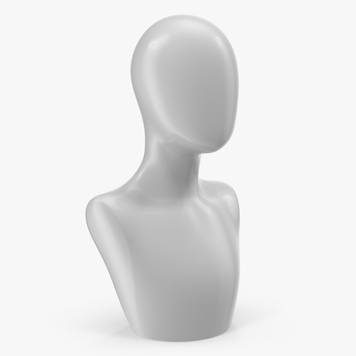 Female Mannequin Head White, view 4