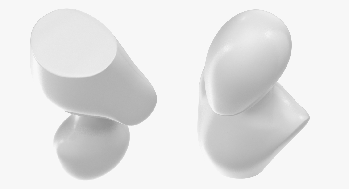 Female Mannequin Head White 3D