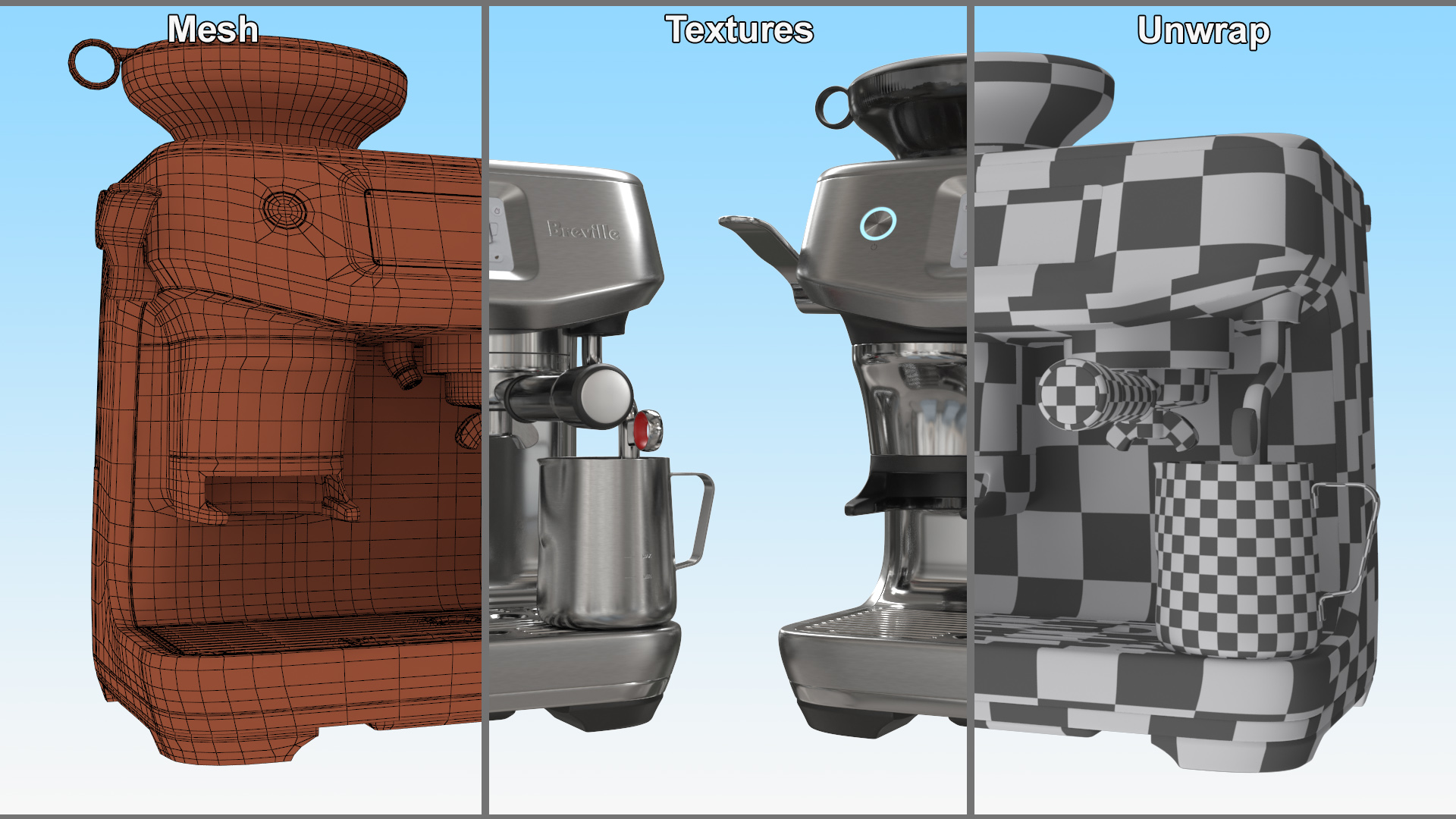 Coffee Machine Breville Barista Touch Impress Filled 3D