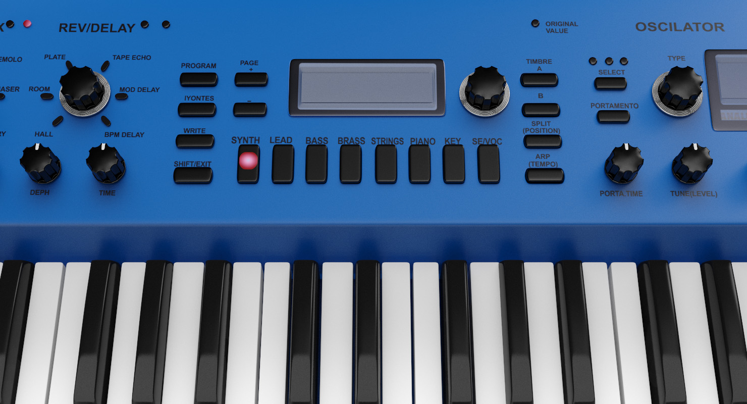 3D model Analog Modeling Synthesizer Generic