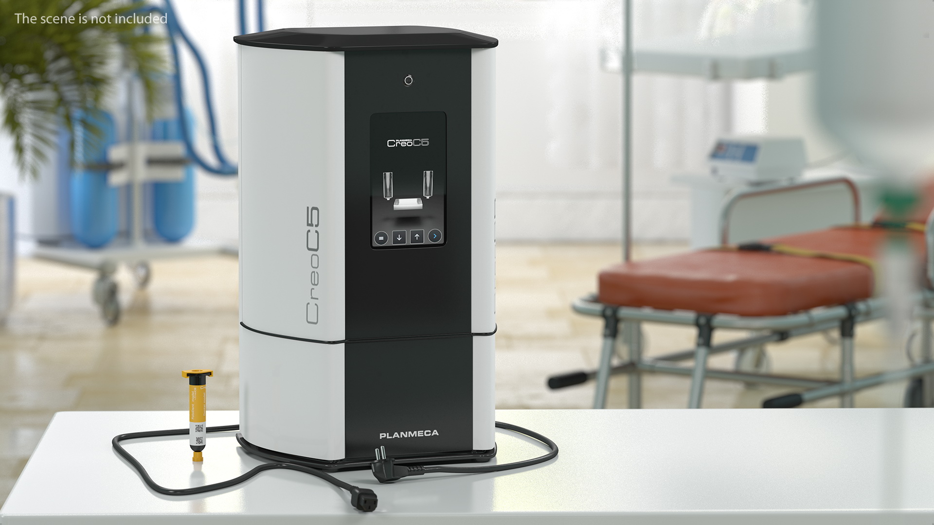 Planmeca Creo C5 3d Printer with Surgical Guide Rigged 3D model