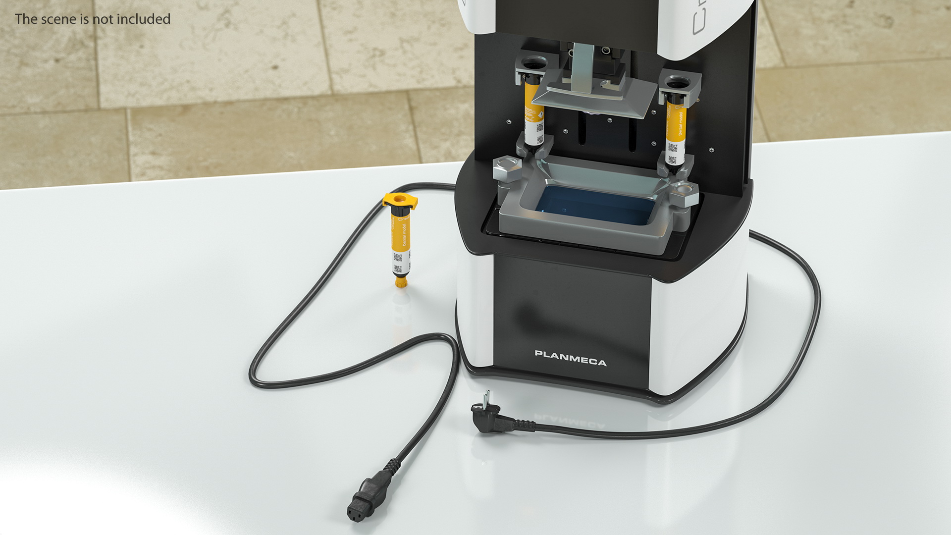 Planmeca Creo C5 3d Printer with Surgical Guide Rigged 3D model