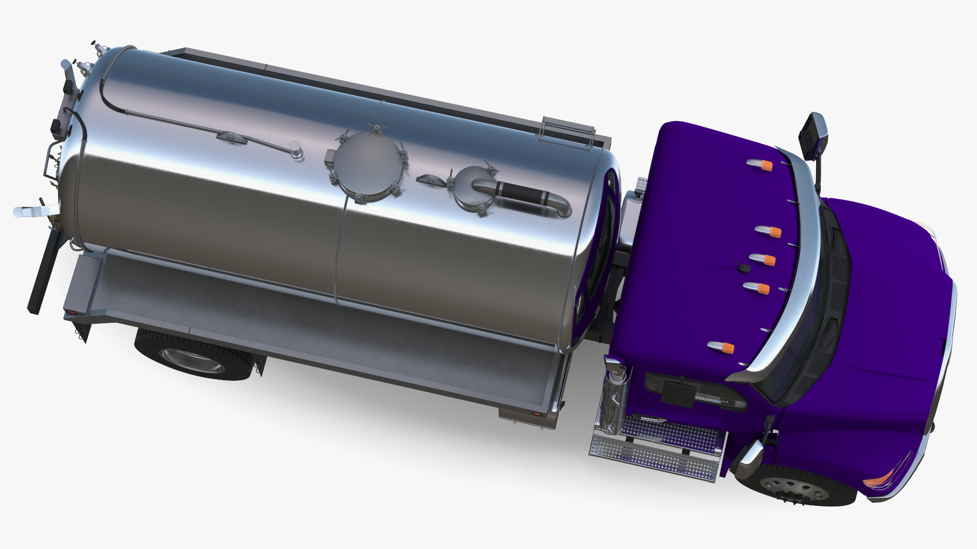 Violet Vacuum Truck 3D model