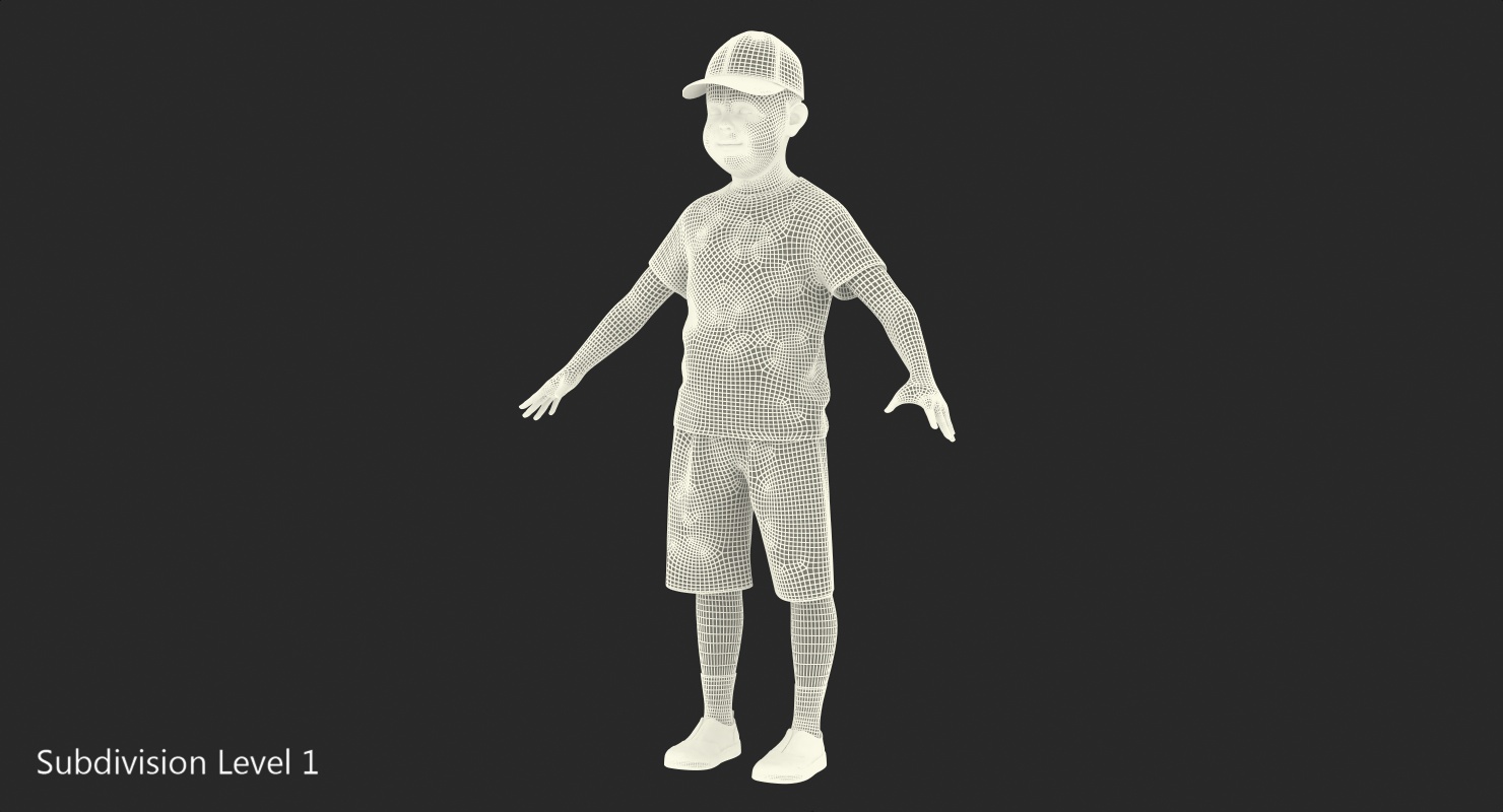 3D Realistic Teenage Boy