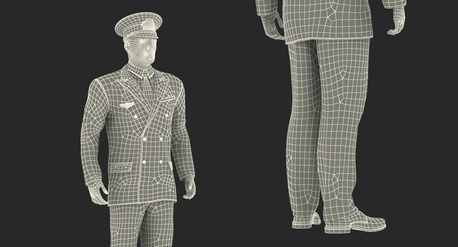 Adult Airline Pilot 3D model