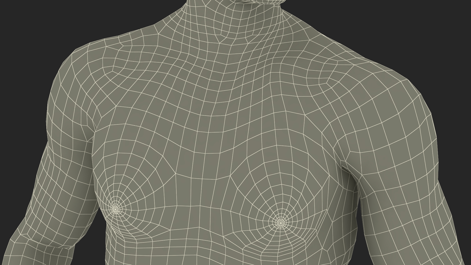 3D Athletic Male Figure in Underwear model