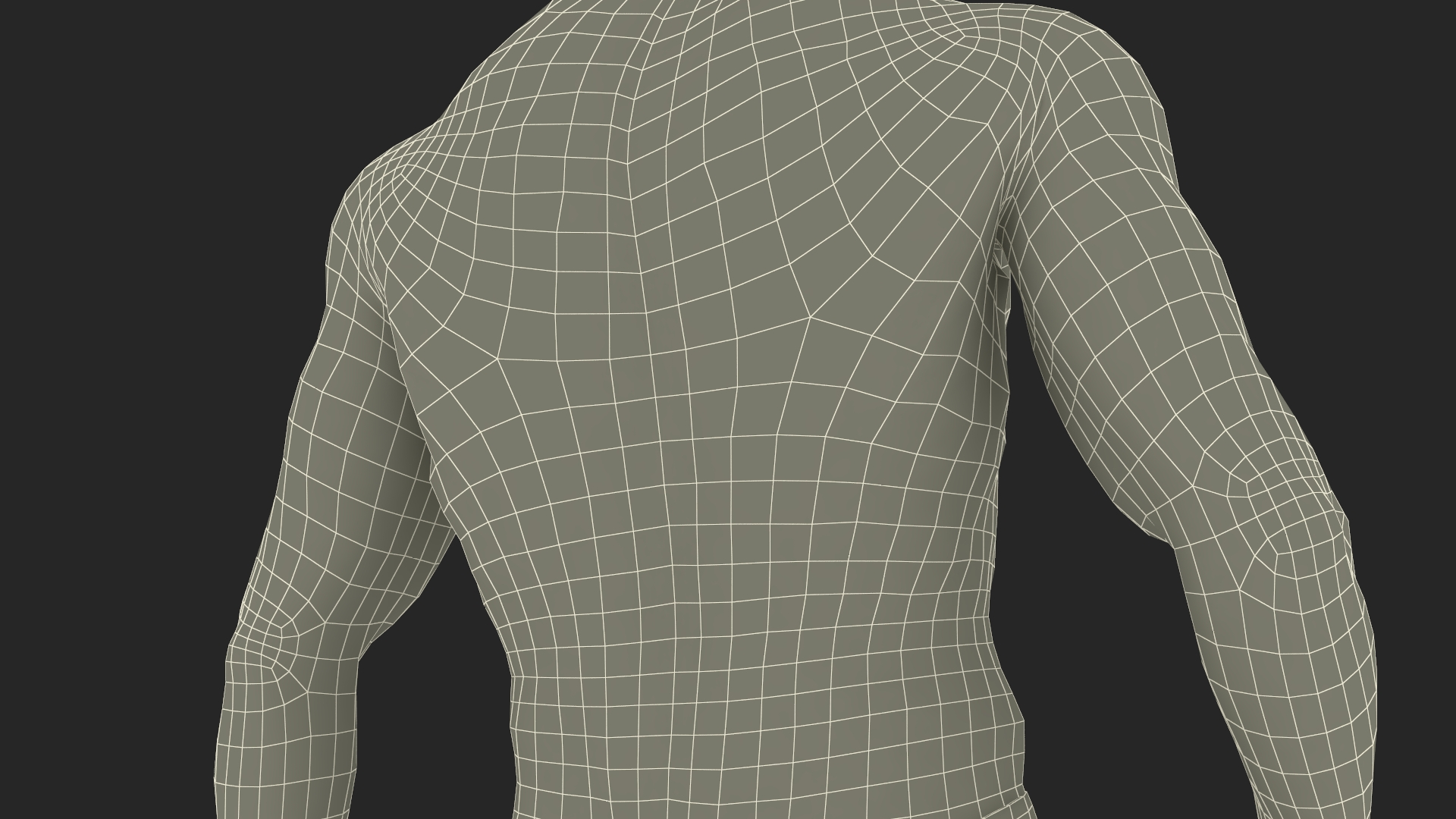 3D Athletic Male Figure in Underwear model