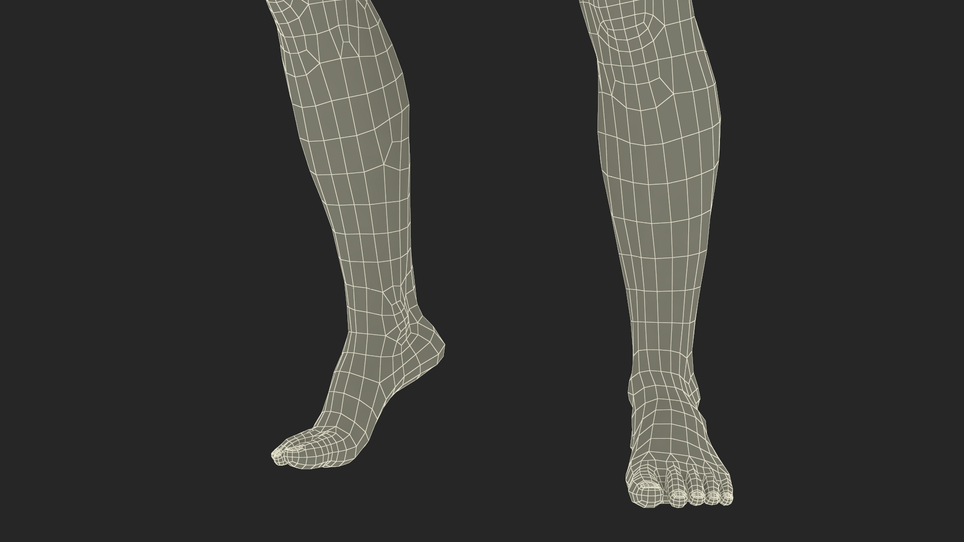 3D Athletic Male Figure in Underwear model