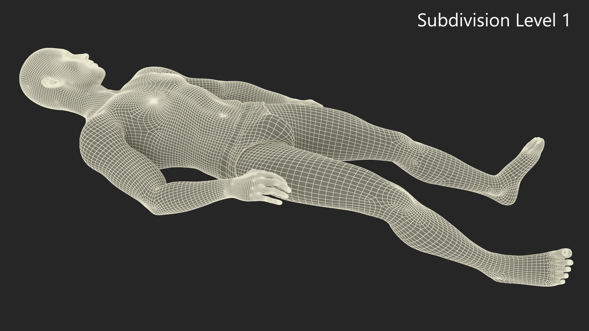 3D Athletic Male Figure in Underwear model