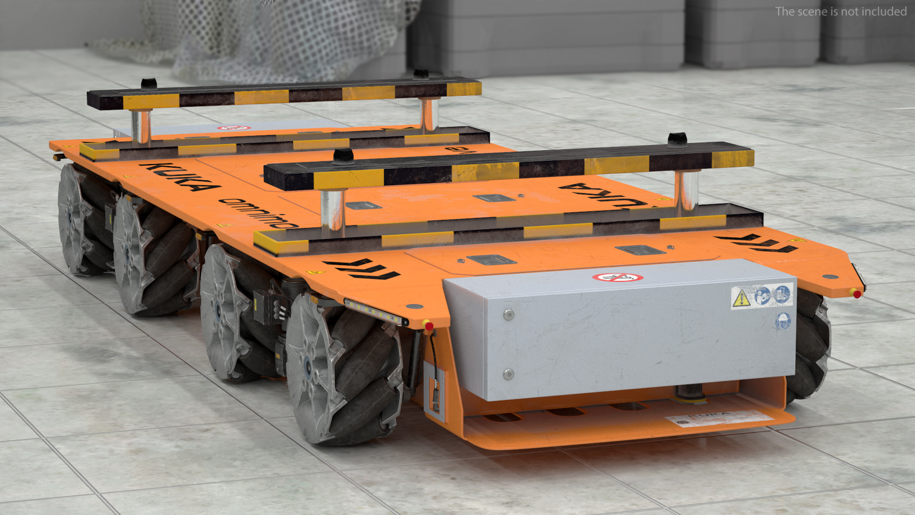 Dirty Orange Omnimove KUKA Rigged for Cinema 4D 3D