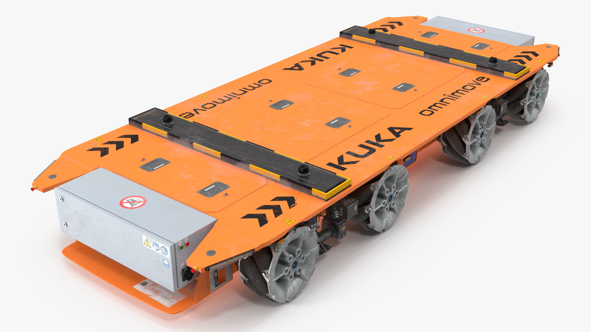 Dirty Orange Omnimove KUKA Rigged for Cinema 4D 3D