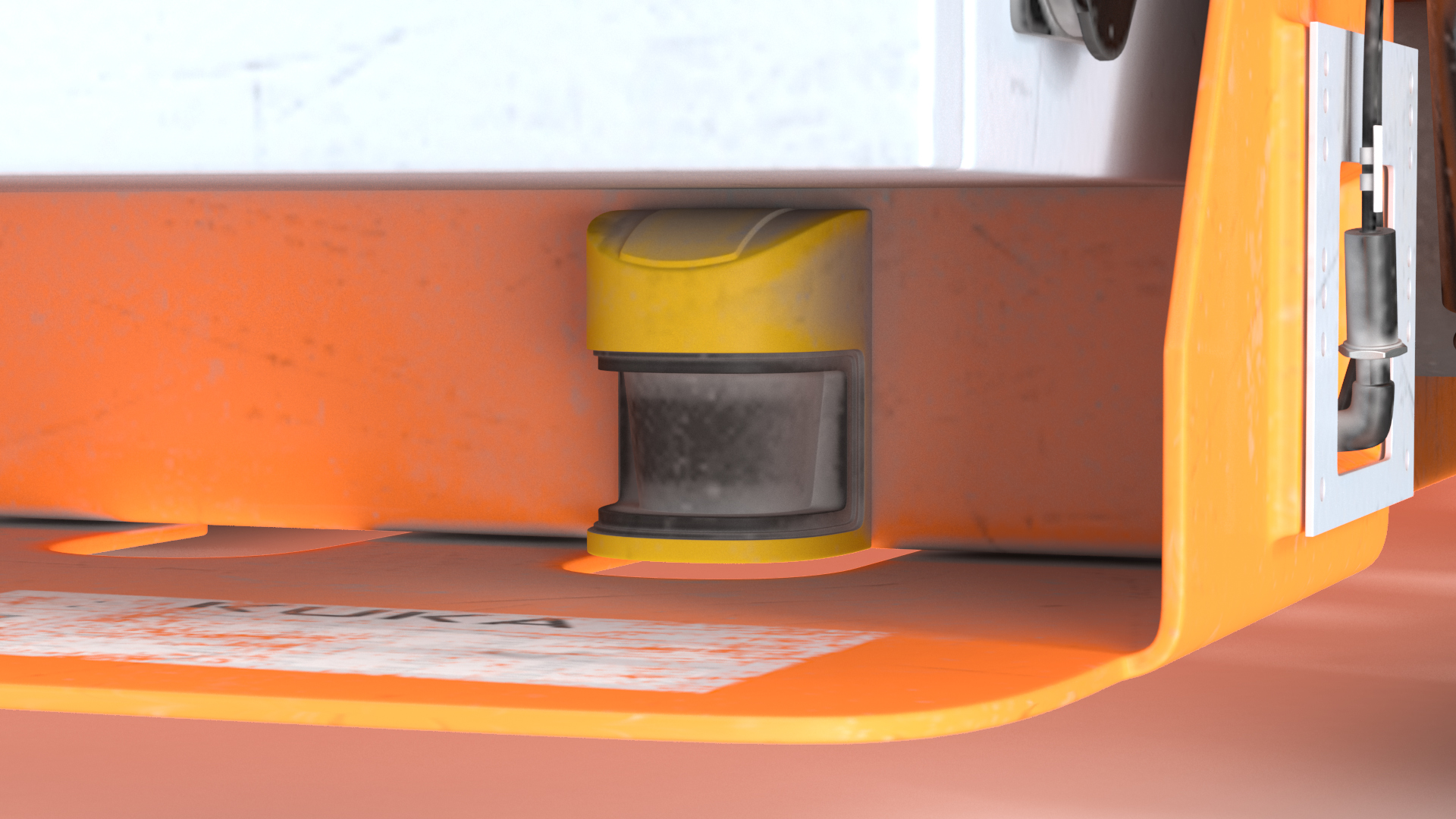 Dirty Orange Omnimove KUKA Rigged for Cinema 4D 3D