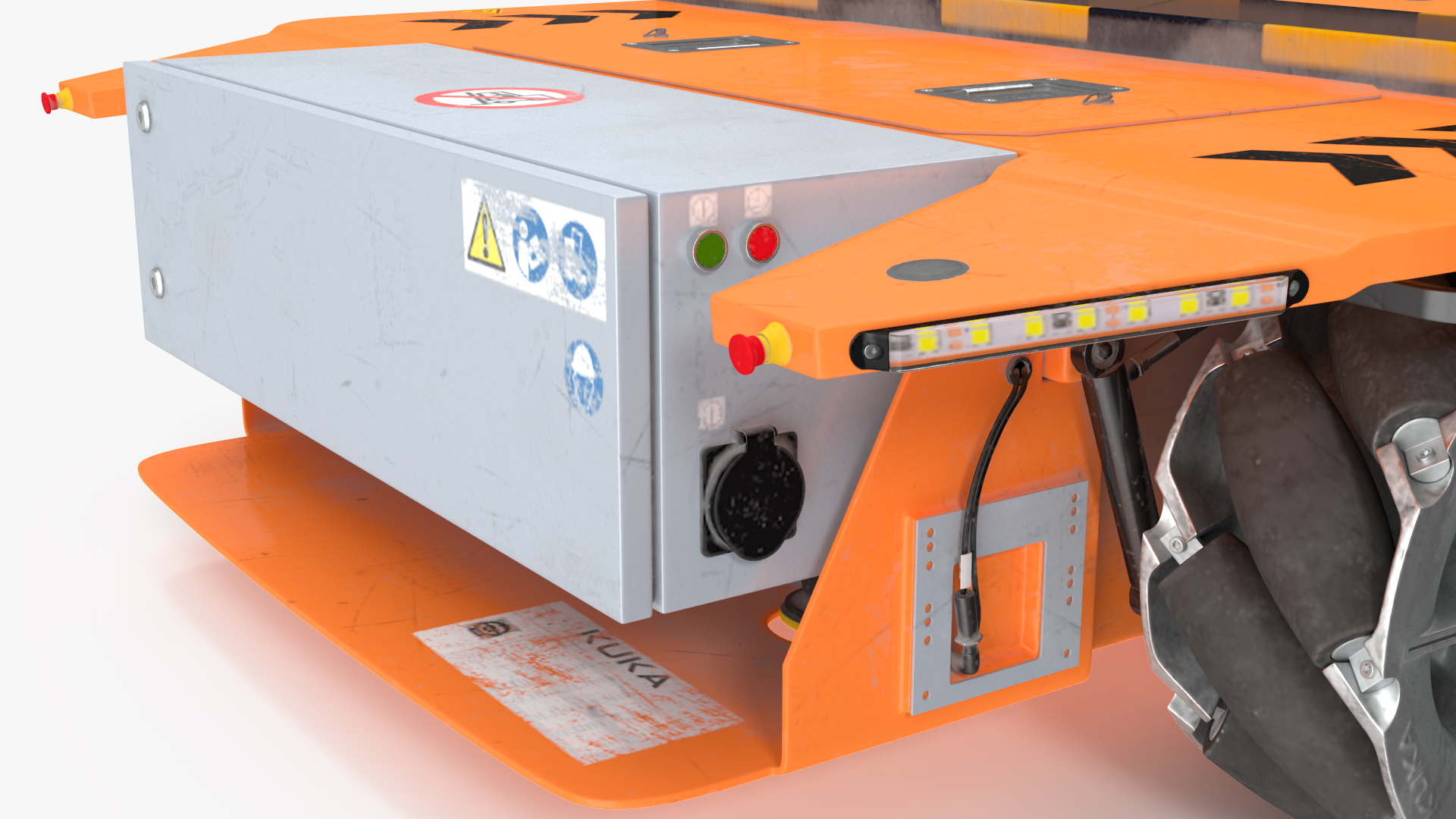 Dirty Orange Omnimove KUKA Rigged for Cinema 4D 3D