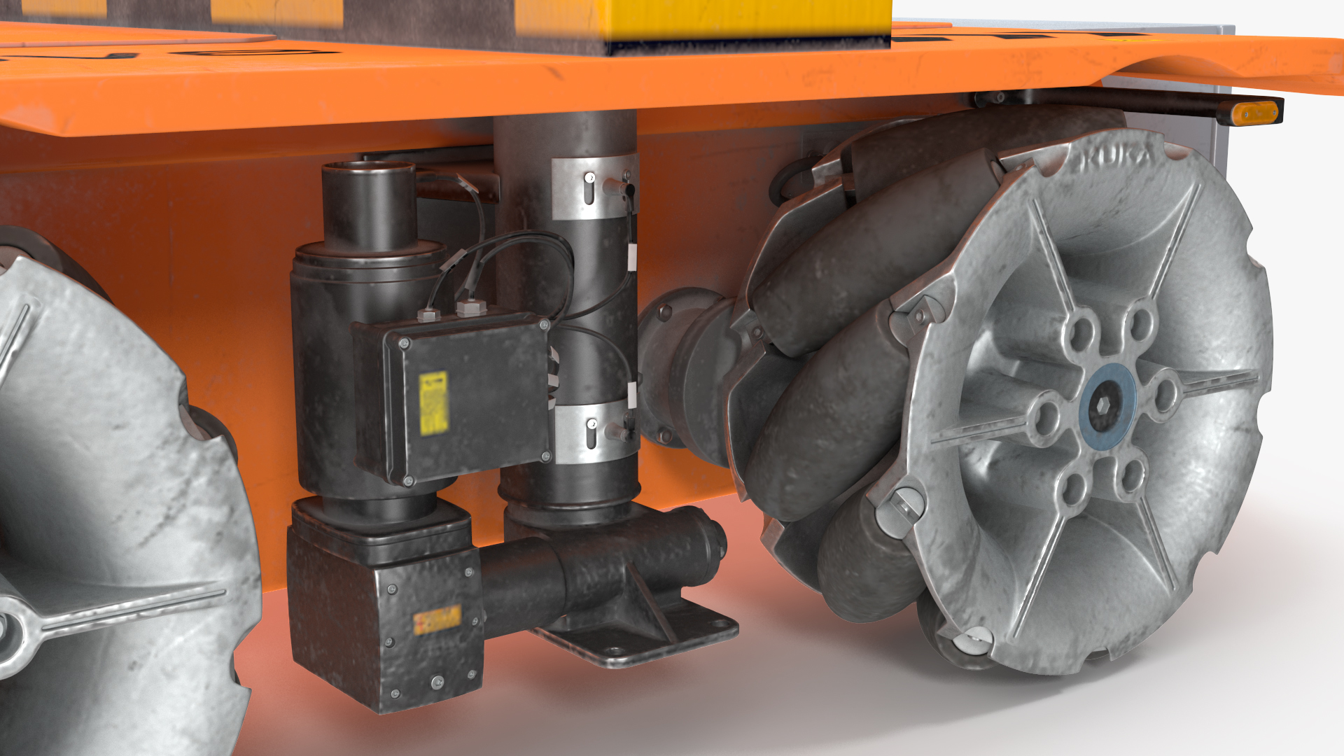 Dirty Orange Omnimove KUKA Rigged for Cinema 4D 3D