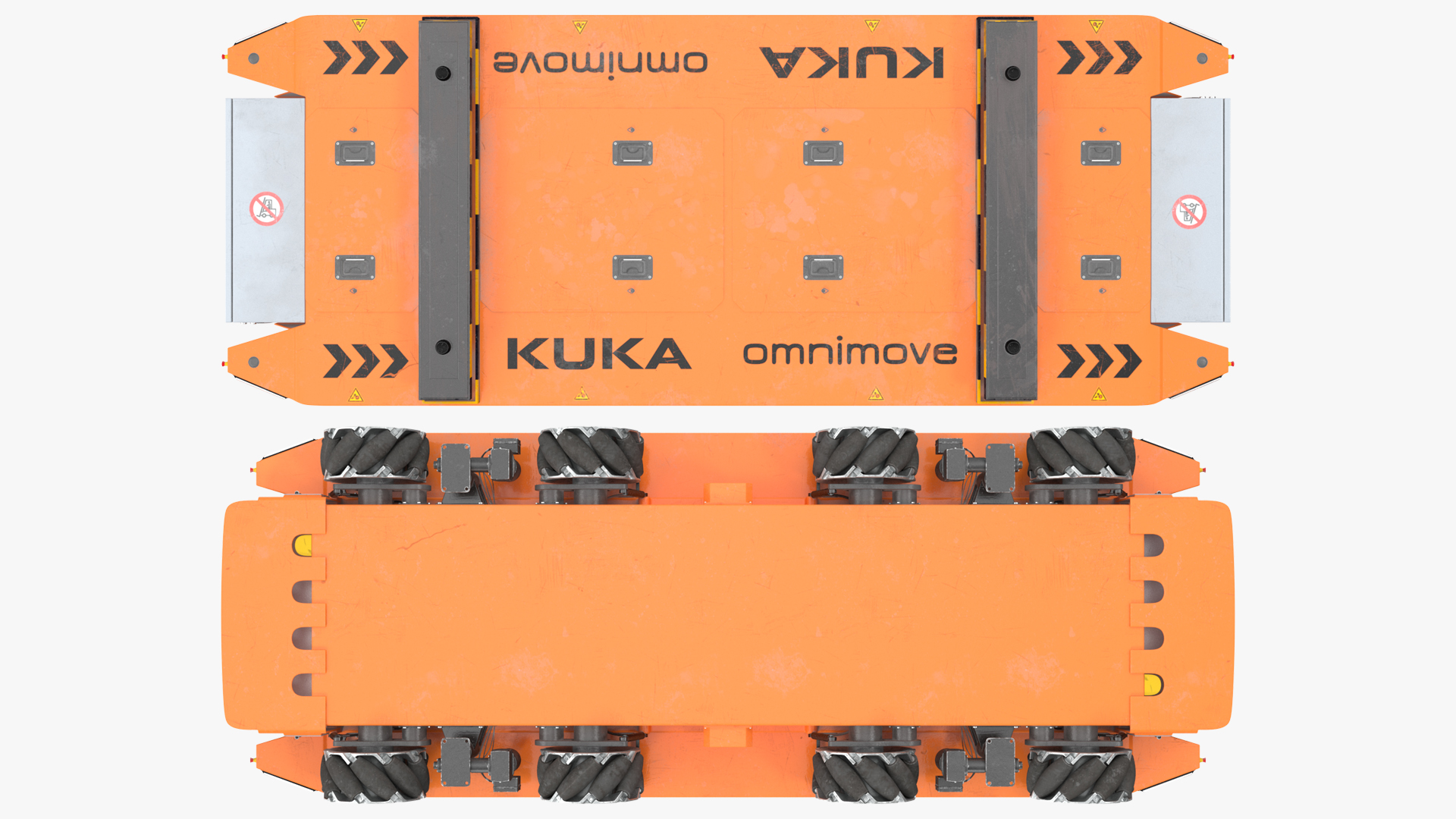 Dirty Orange Omnimove KUKA Rigged for Cinema 4D 3D