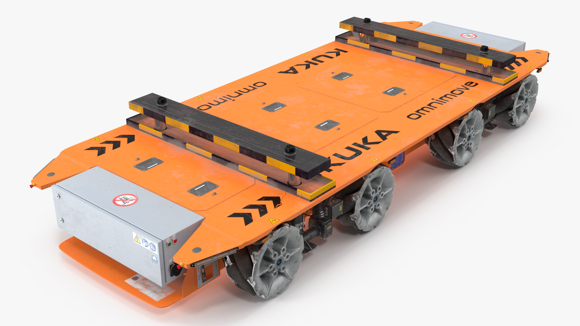 Dirty Orange Omnimove KUKA Rigged for Cinema 4D 3D