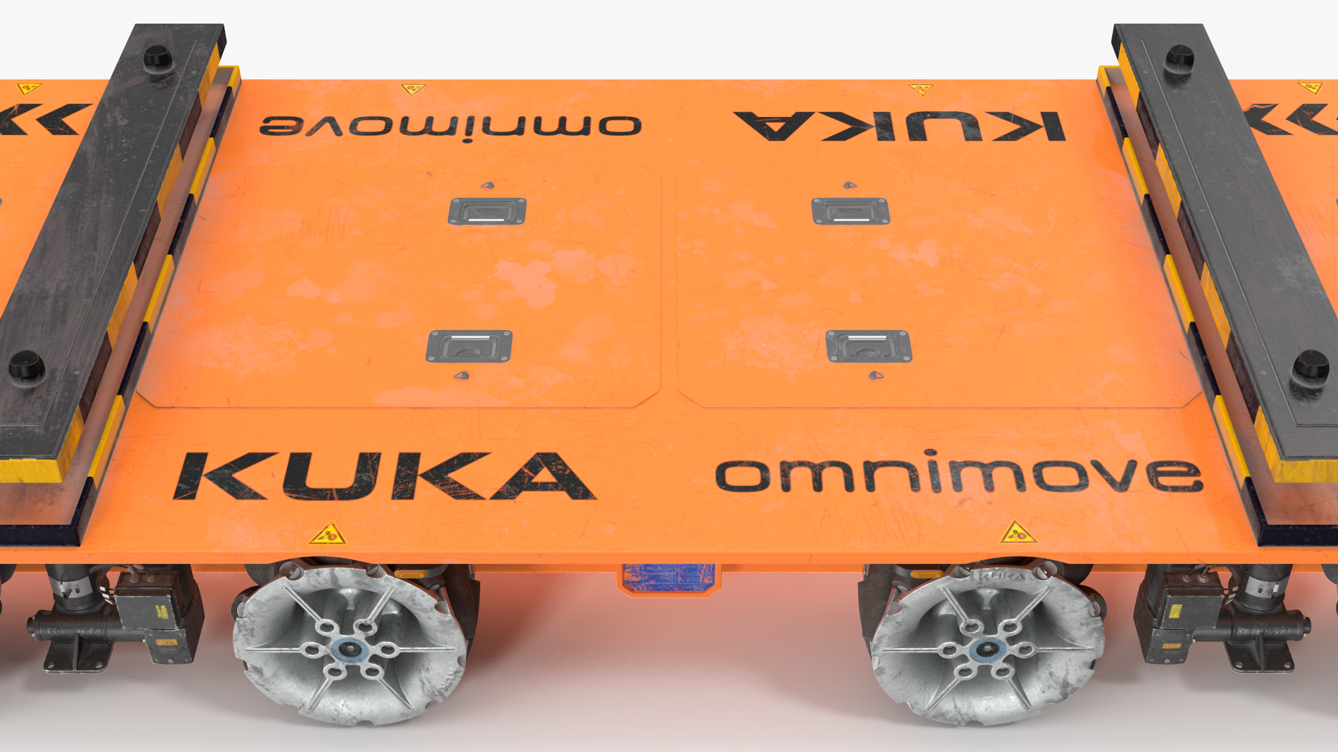 Dirty Orange Omnimove KUKA Rigged for Cinema 4D 3D