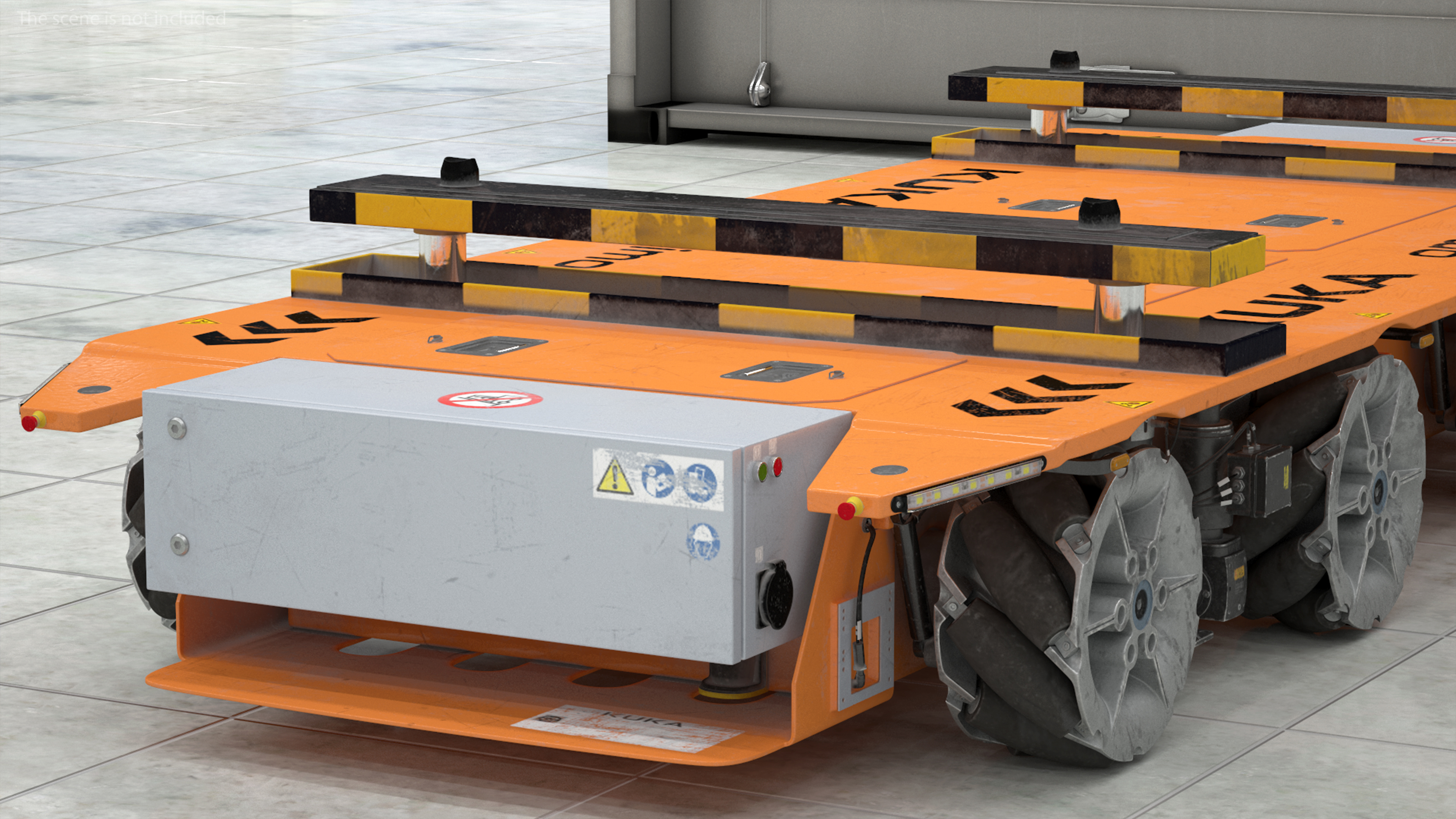 Dirty Orange Omnimove KUKA Rigged for Cinema 4D 3D