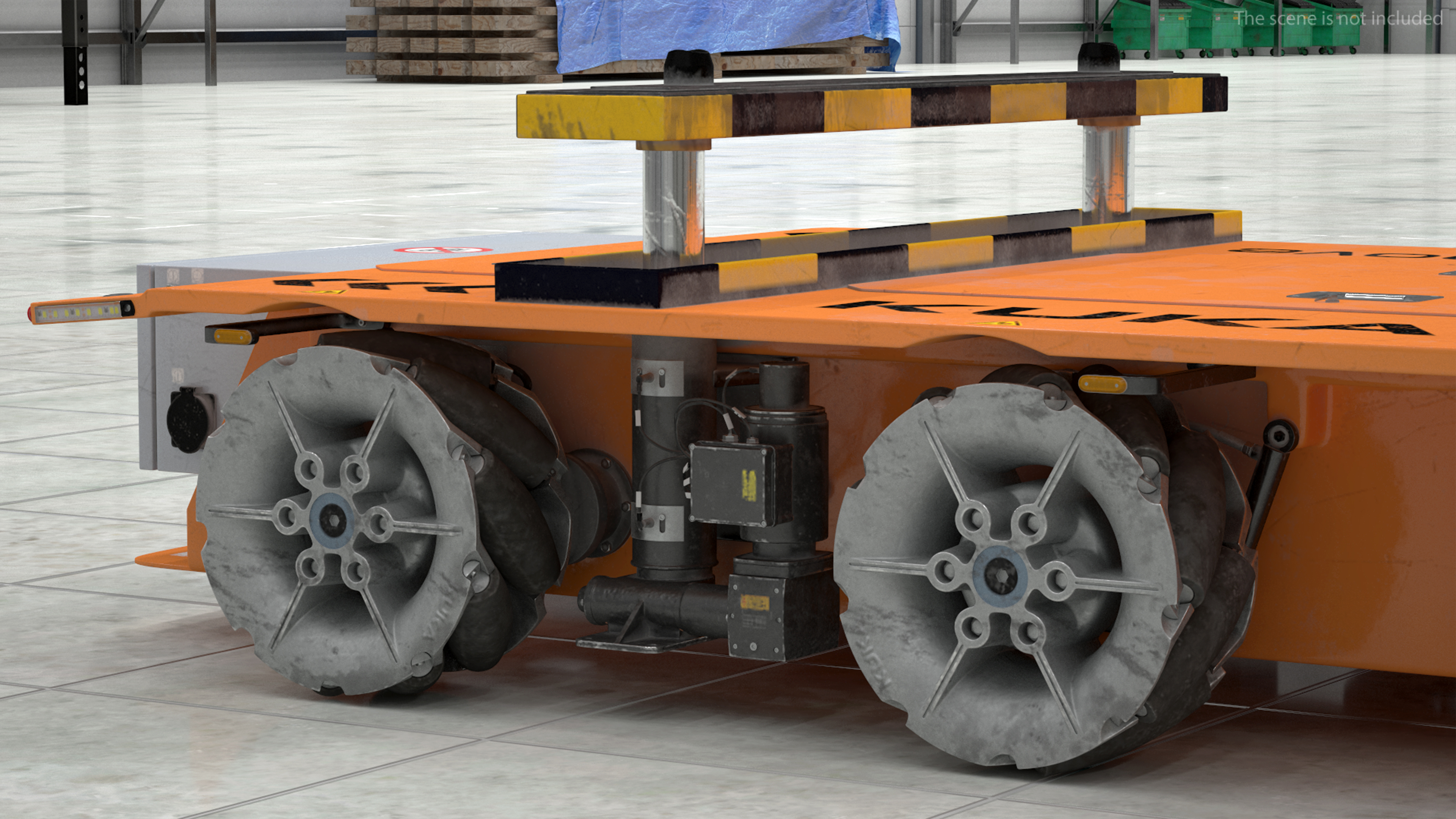 Dirty Orange Omnimove KUKA Rigged for Cinema 4D 3D