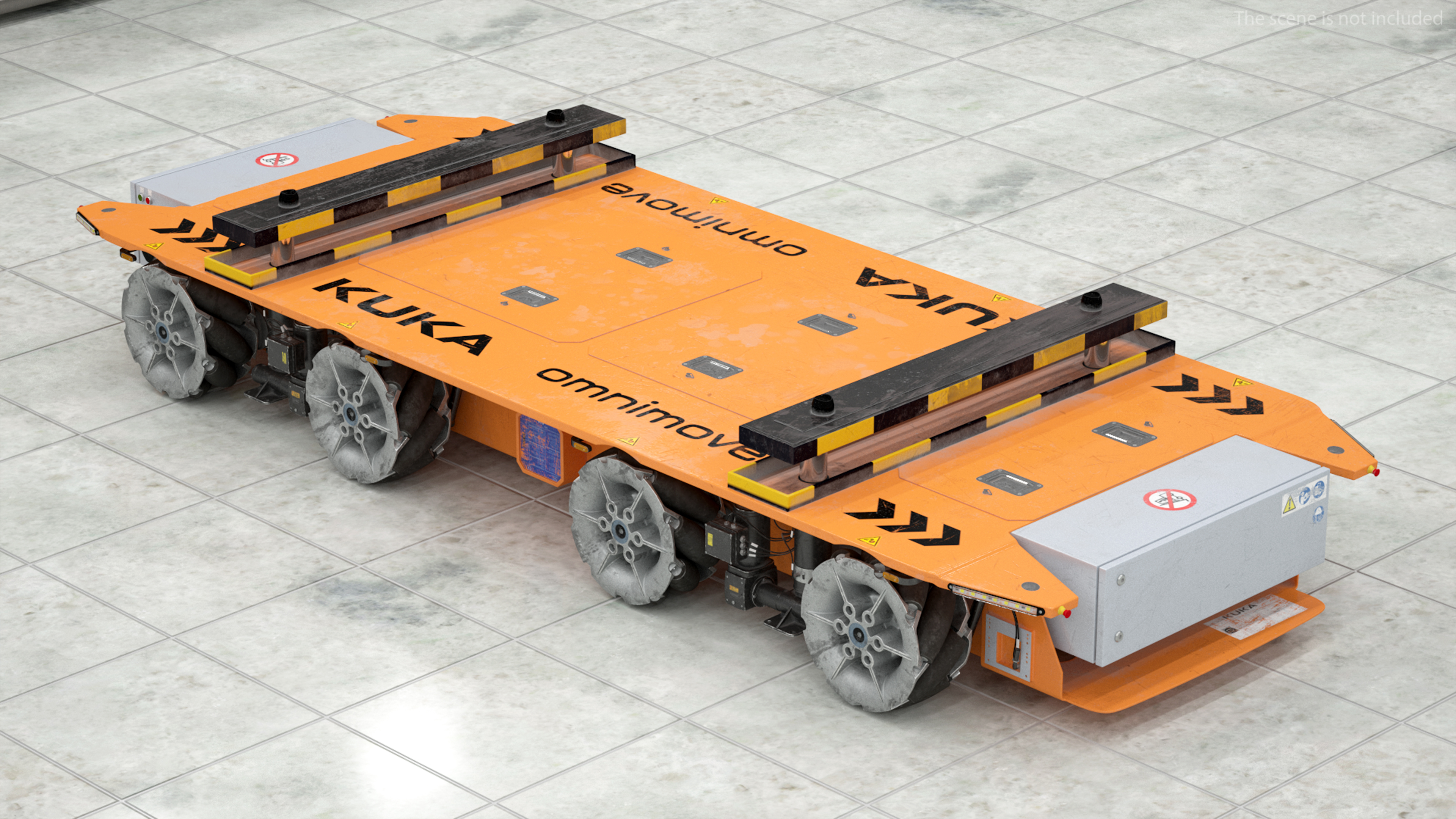 Dirty Orange Omnimove KUKA Rigged for Cinema 4D 3D