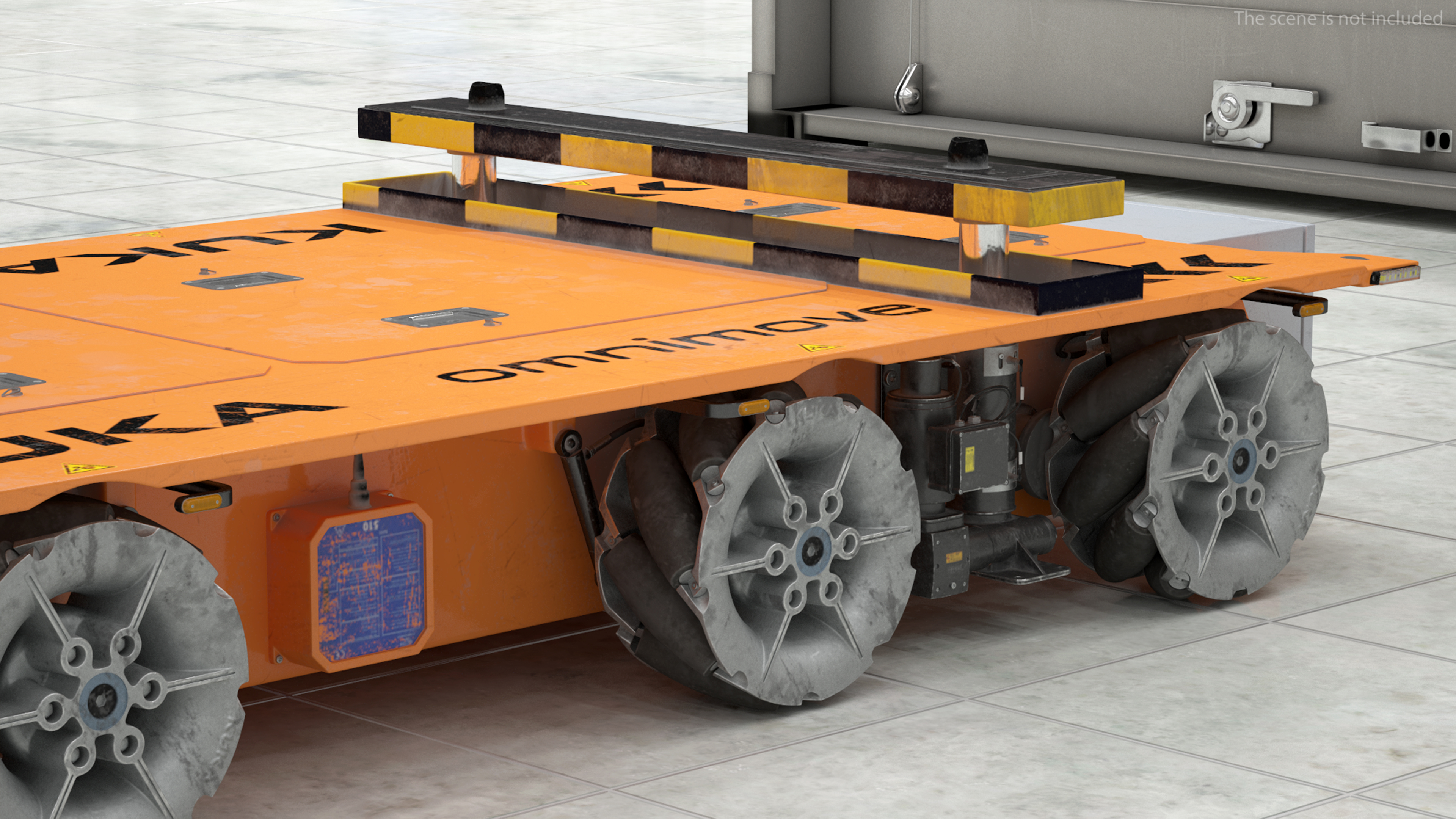 Dirty Orange Omnimove KUKA Rigged for Cinema 4D 3D