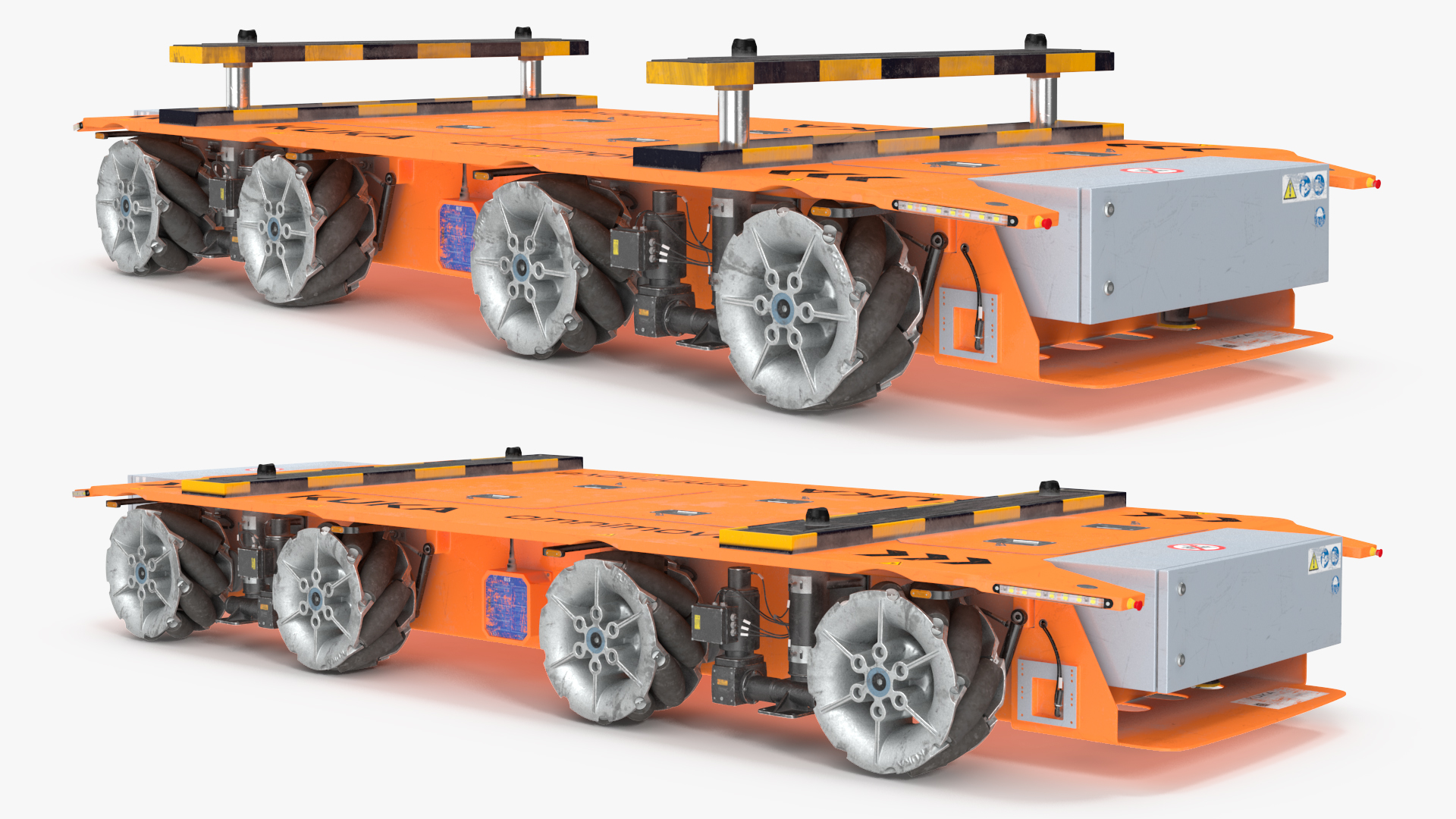 Dirty Orange Omnimove KUKA Rigged for Cinema 4D 3D