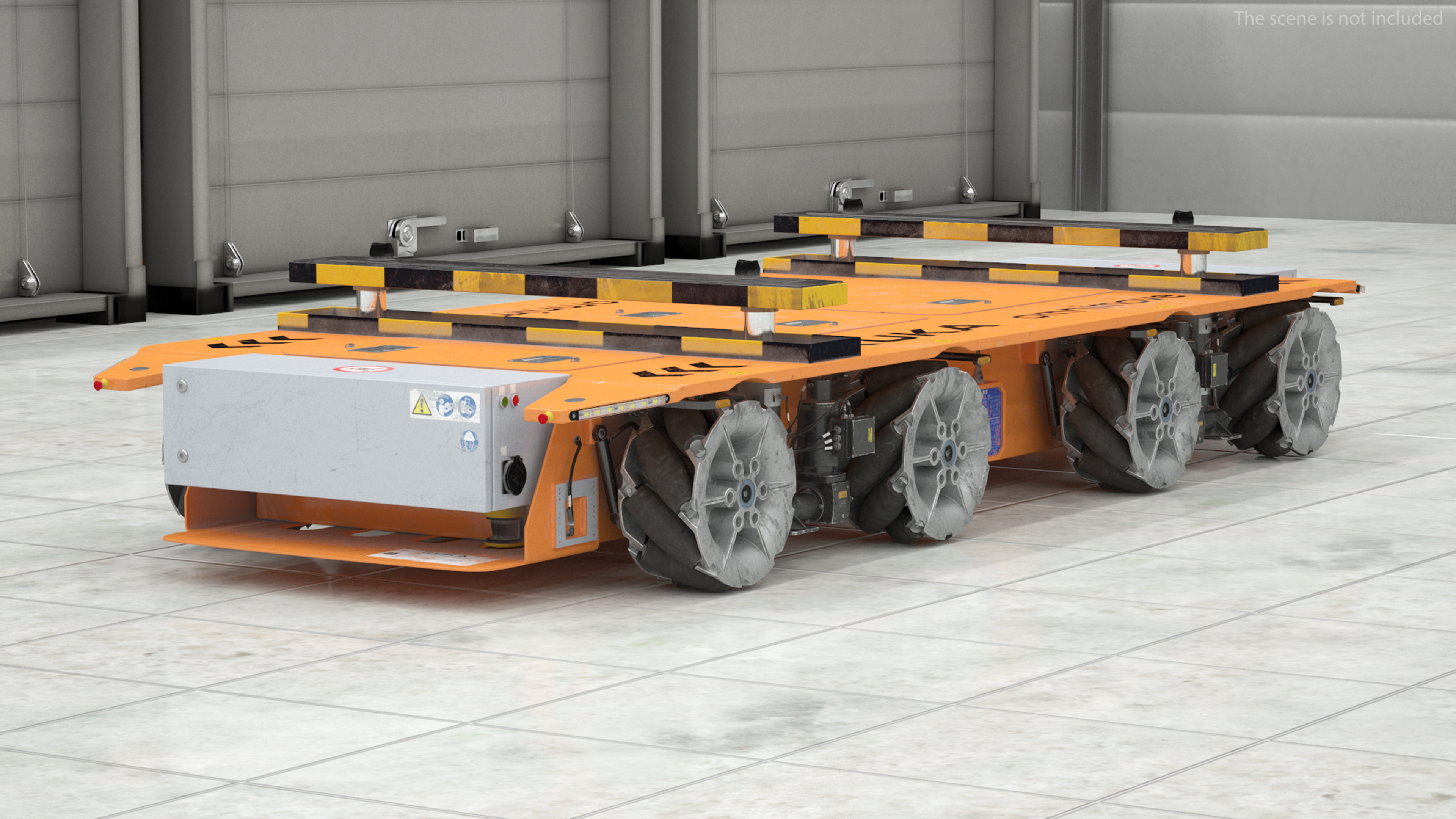 Dirty Orange Omnimove KUKA Rigged for Cinema 4D 3D