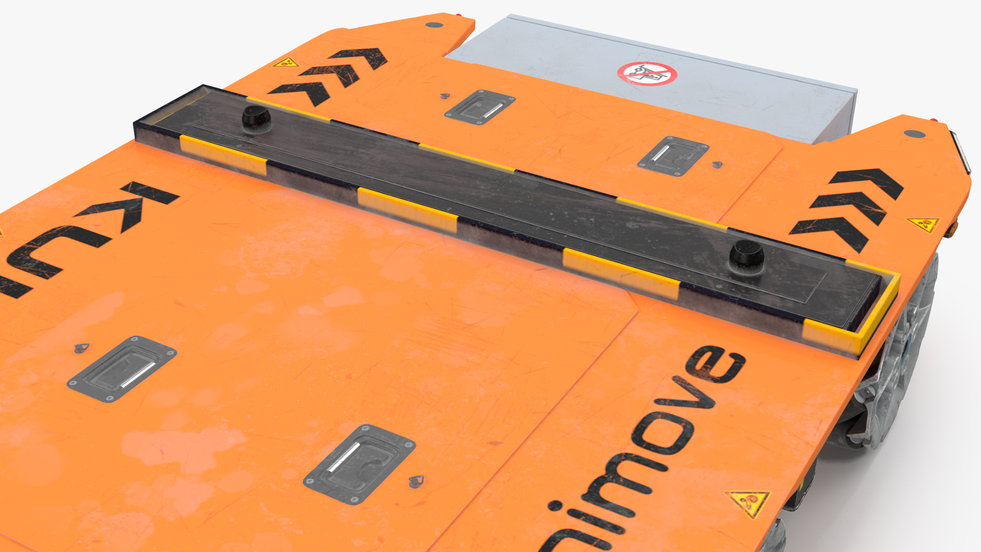 Dirty Orange Omnimove KUKA Rigged for Cinema 4D 3D