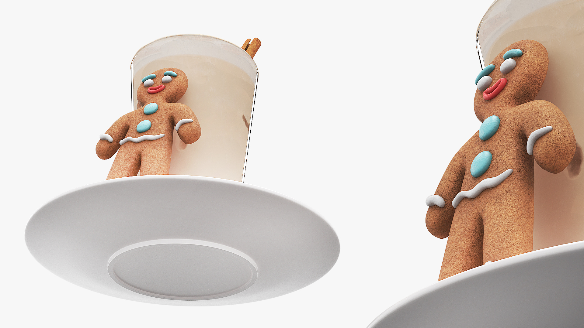 Iced Cinnamon Latte with Gingerbread Cookie, view 7
