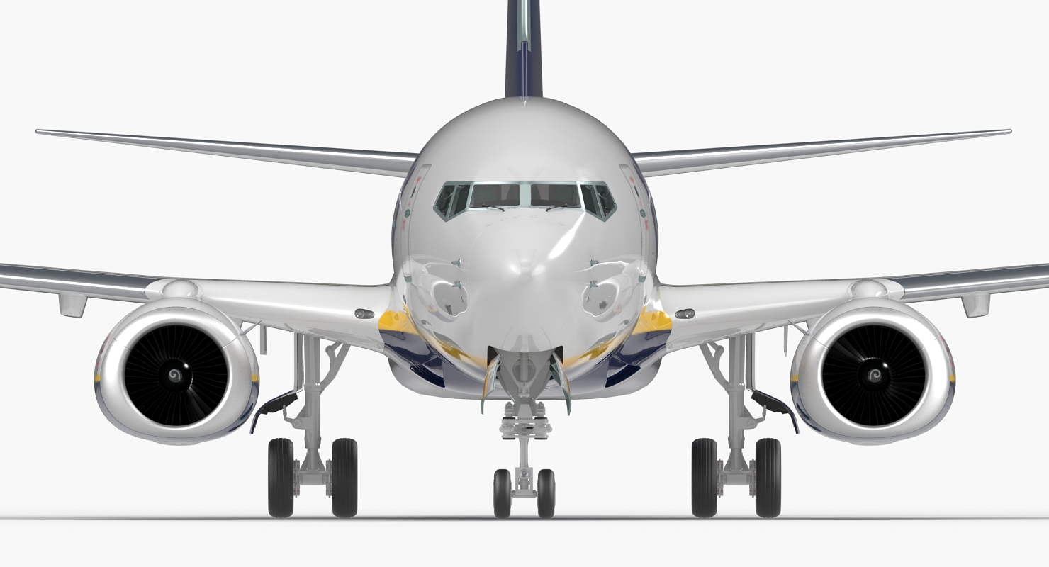 Boeing 737 600 Ryanair Rigged 3D model