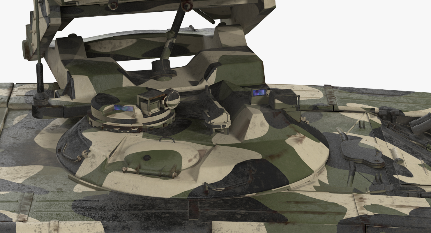 Russian 24 barrel Multiple Rocket Launcher TOS 1A 3D model