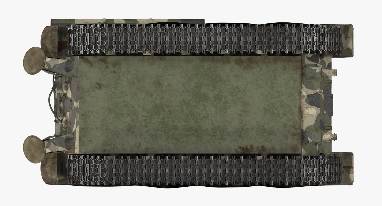 Russian 24 barrel Multiple Rocket Launcher TOS 1A 3D model