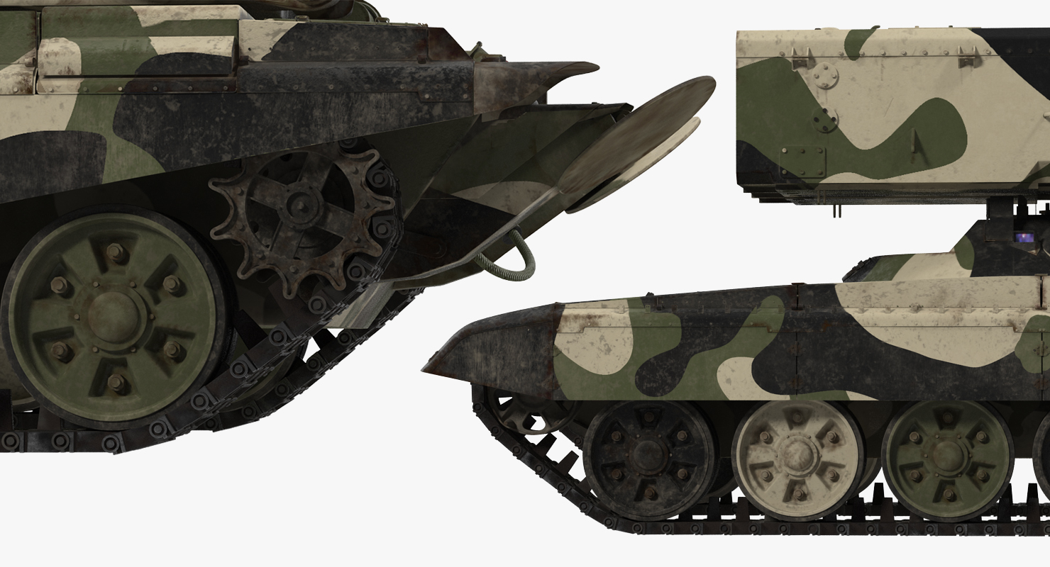 Russian 24 barrel Multiple Rocket Launcher TOS 1A 3D model