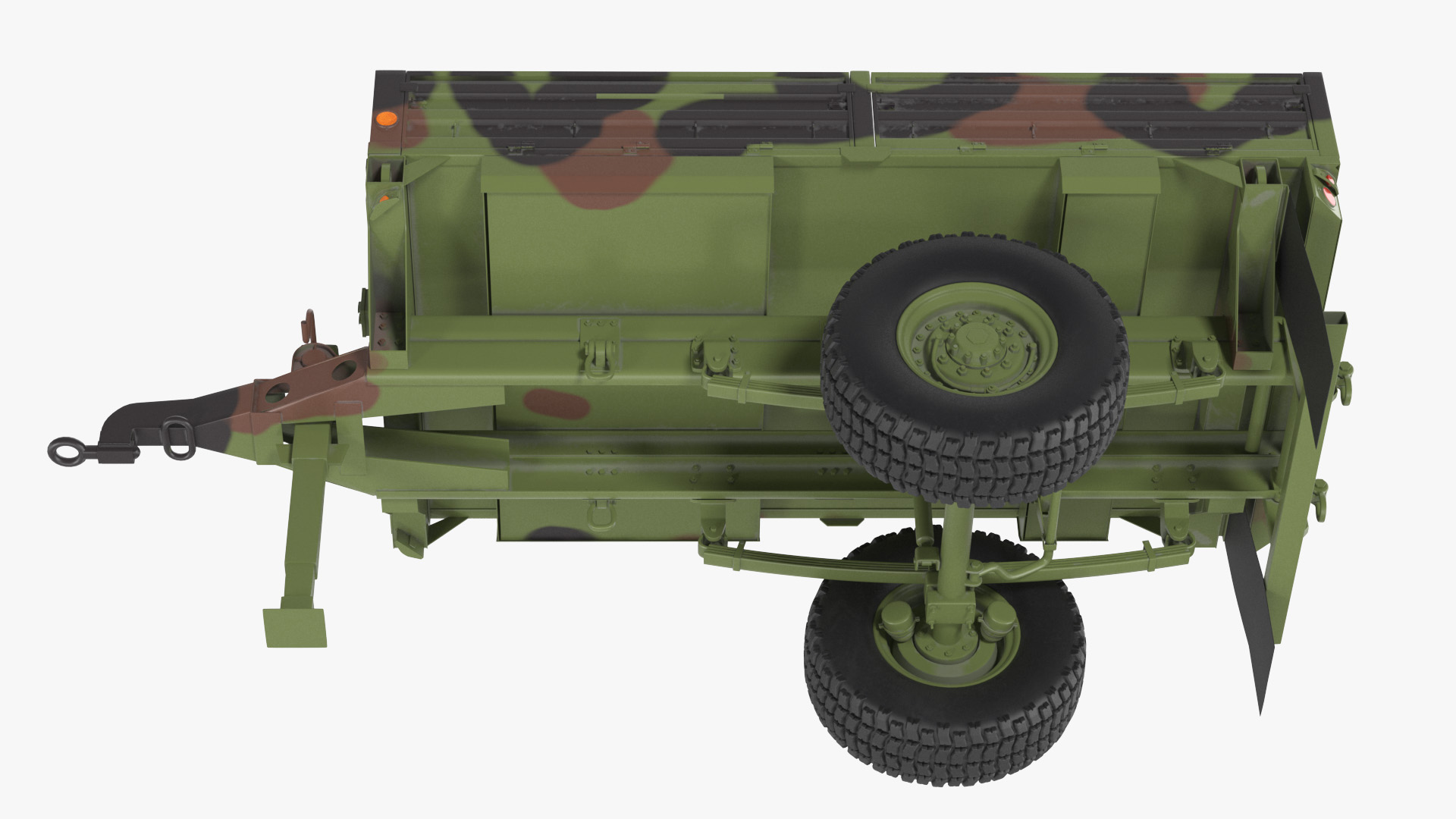 Military Cargo Trailer M1082 Camouflage 3D model