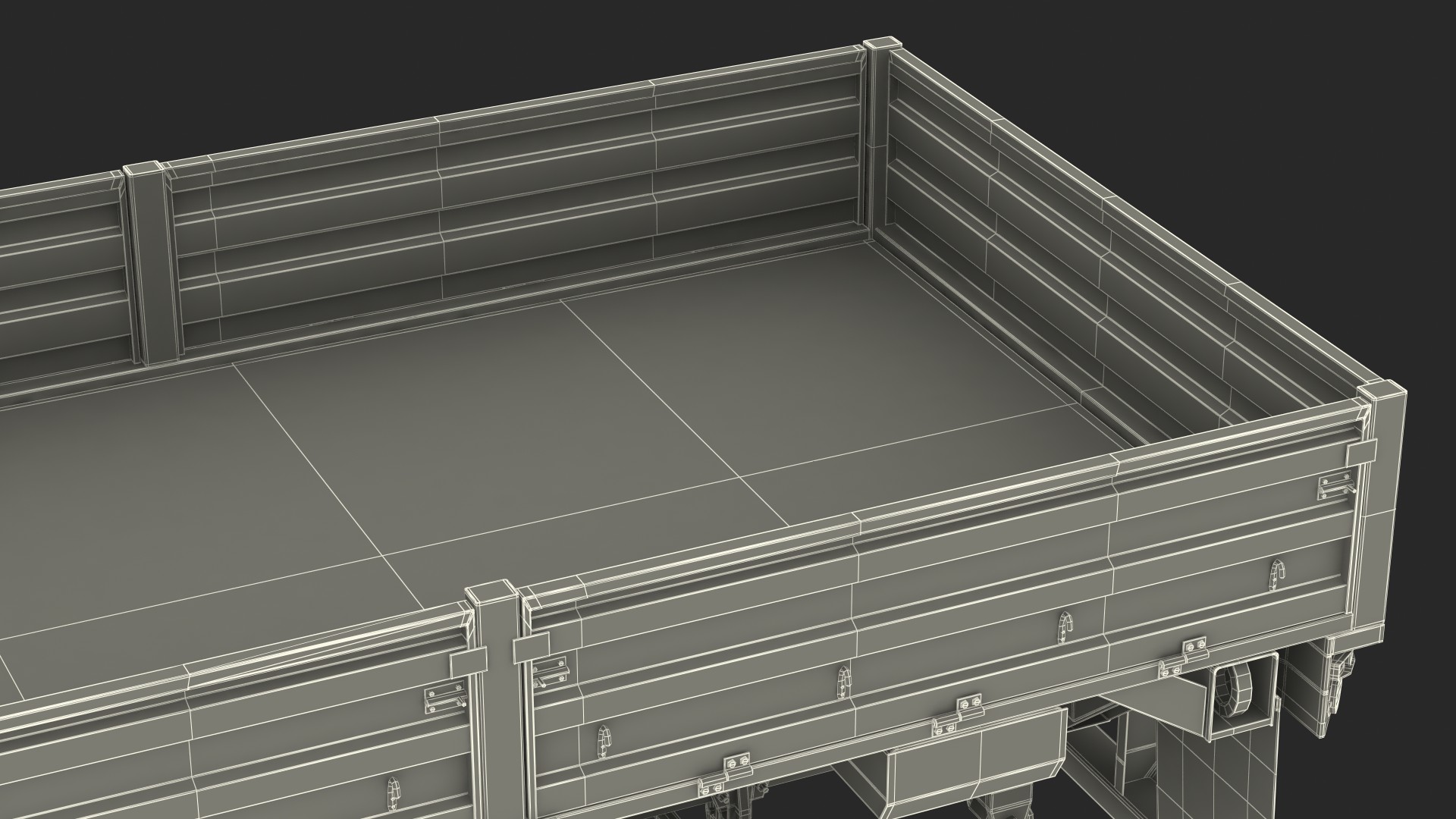 Military Cargo Trailer M1082 Camouflage 3D model
