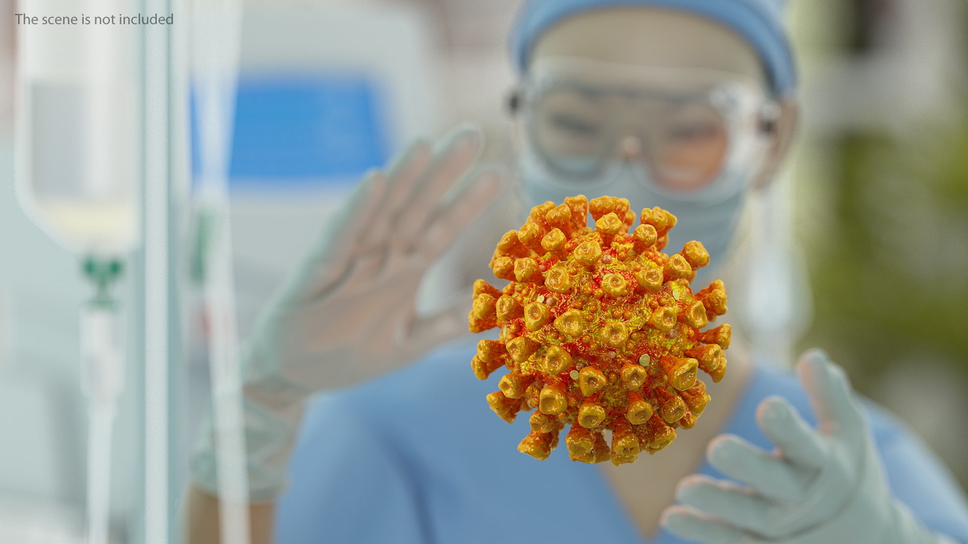 3D model Coronavirus SARS-CoV