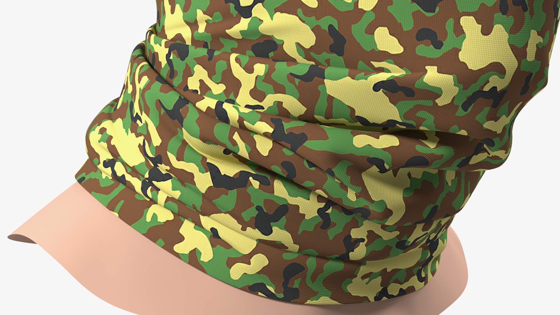 3D Breathable Half Face Neck Gaiter Camouflage model