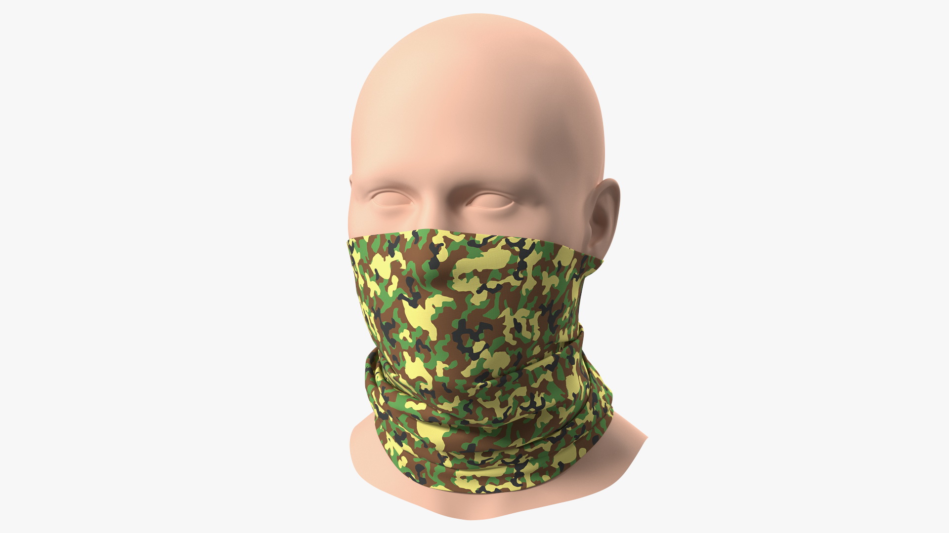 3D Breathable Half Face Neck Gaiter Camouflage model