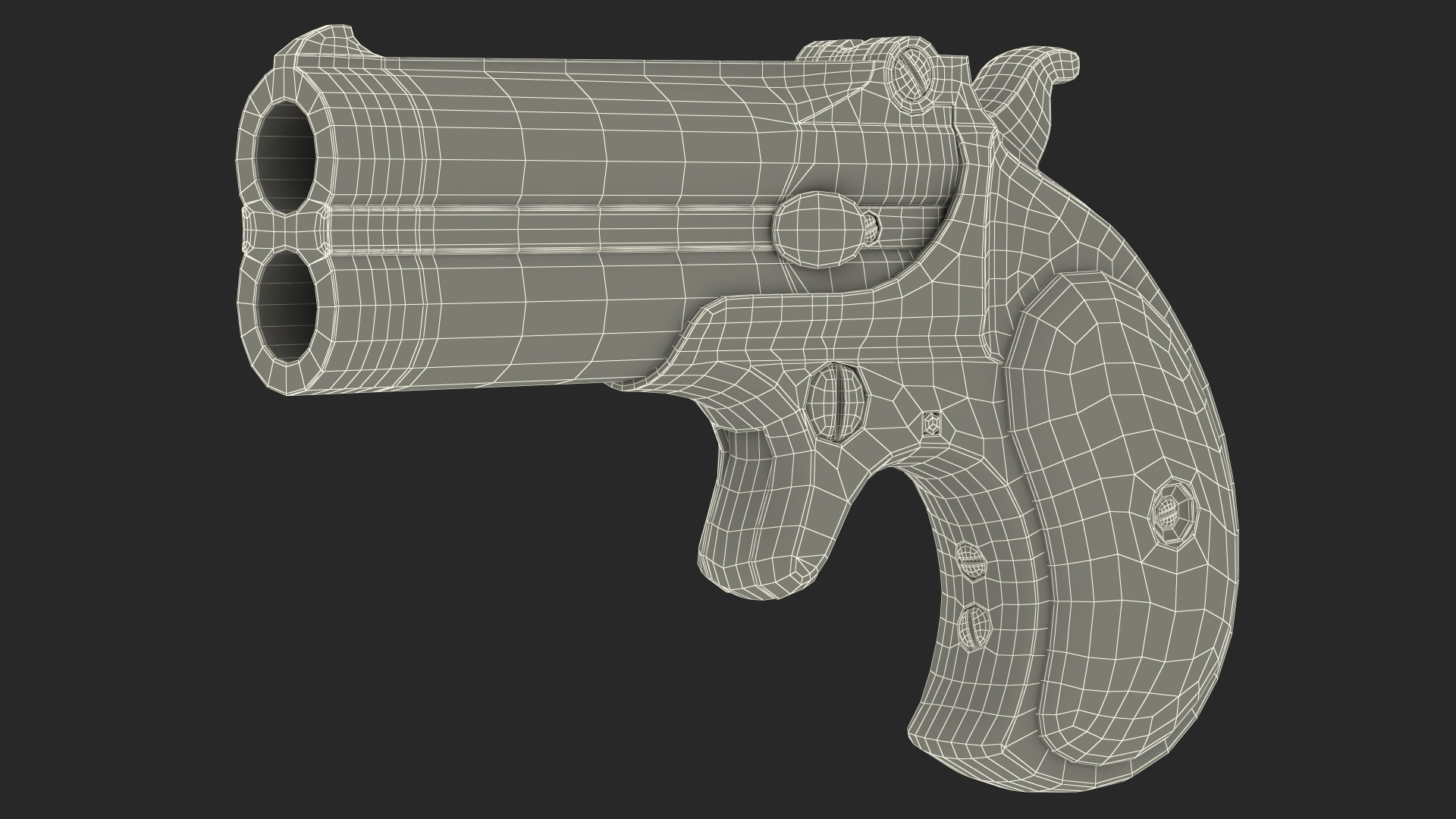 Remington Gun Model 95 Derringer 3D