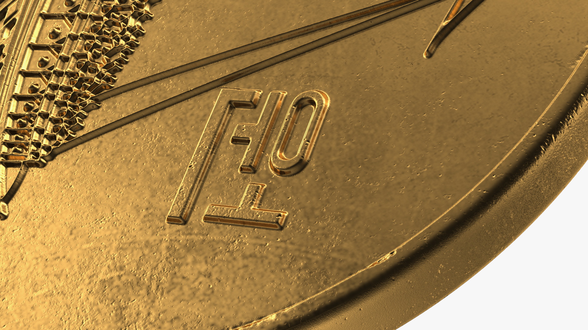 South Korea 5 Won 1983 Coin 3D