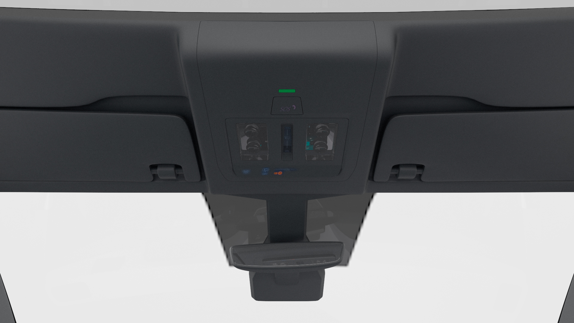 Electric Car Hatchback Rigged 3D model