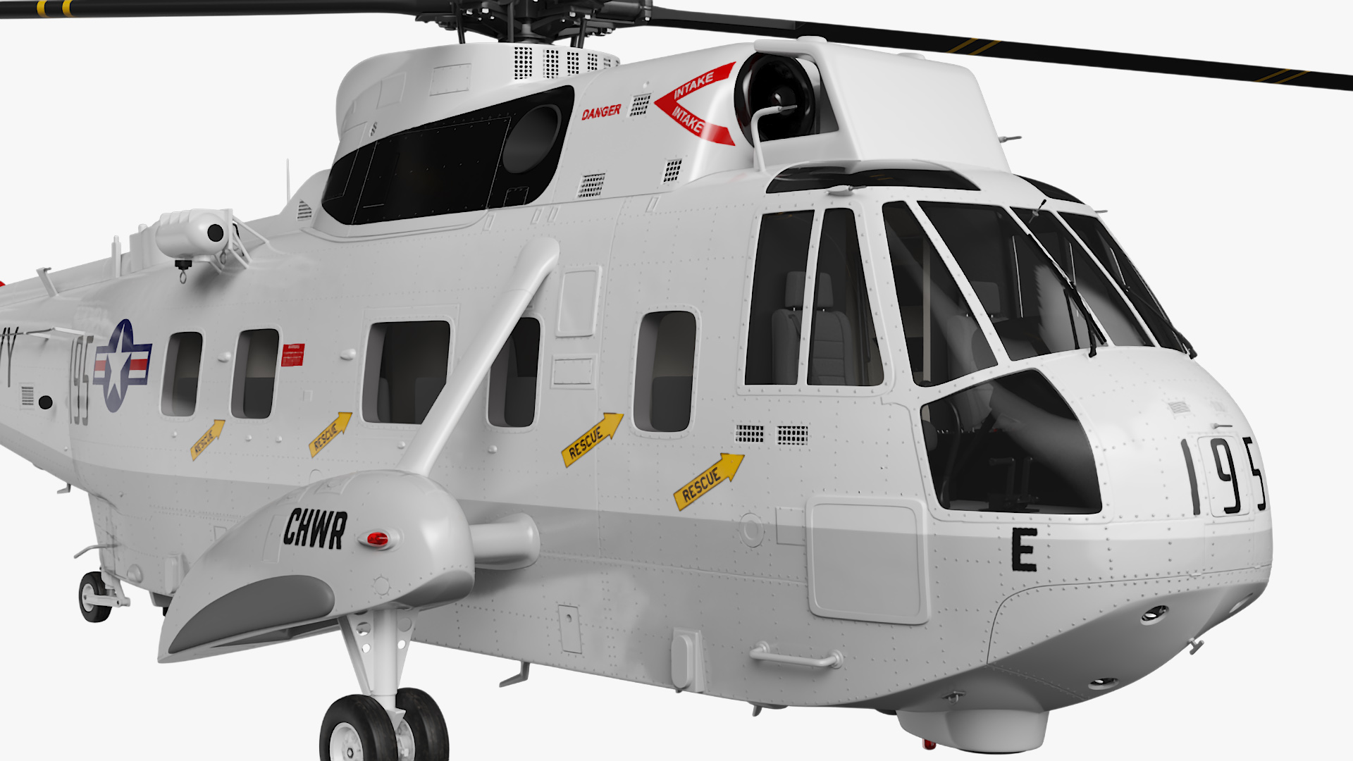 3D Harry DeWolf-Class Offshore Patrol Vessel With Sikorsky Helicopter