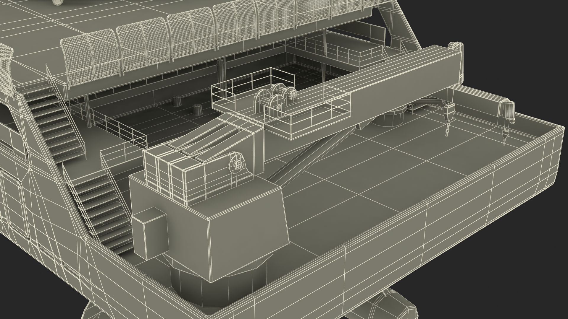 3D Harry DeWolf-Class Offshore Patrol Vessel With Sikorsky Helicopter