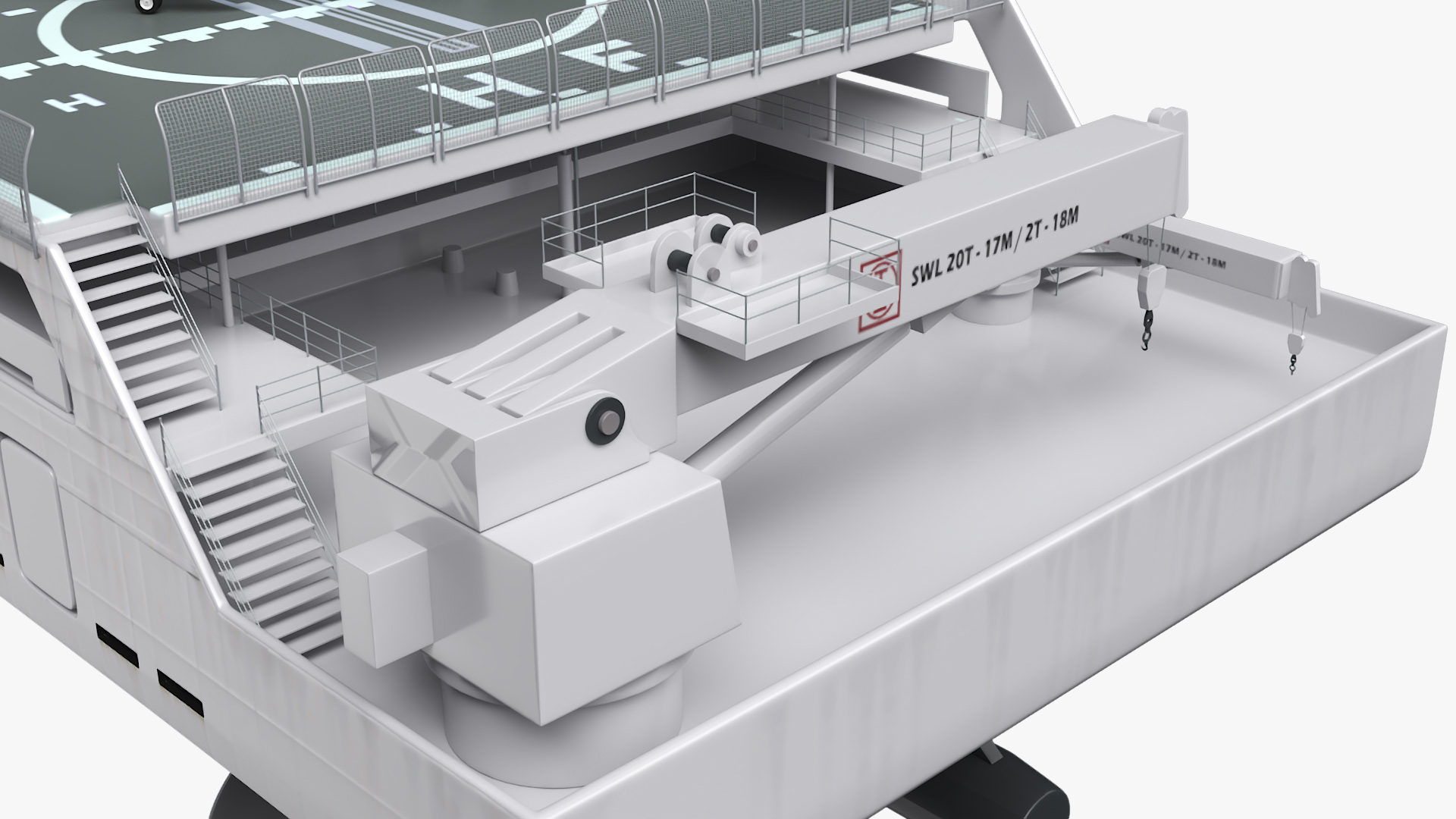 3D Harry DeWolf-Class Offshore Patrol Vessel With Sikorsky Helicopter